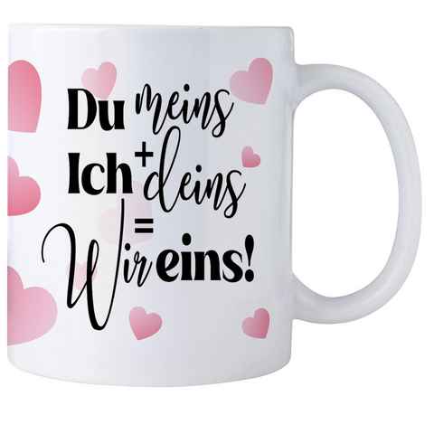 Giftandprint Tasse Du meins Ich Deins..,Valentinstag, Valentinstaggeschenk, Kaffeetasse, Ink. Geschenkbox, Zum Valentinstag, Geschenke für Sie/Ihn