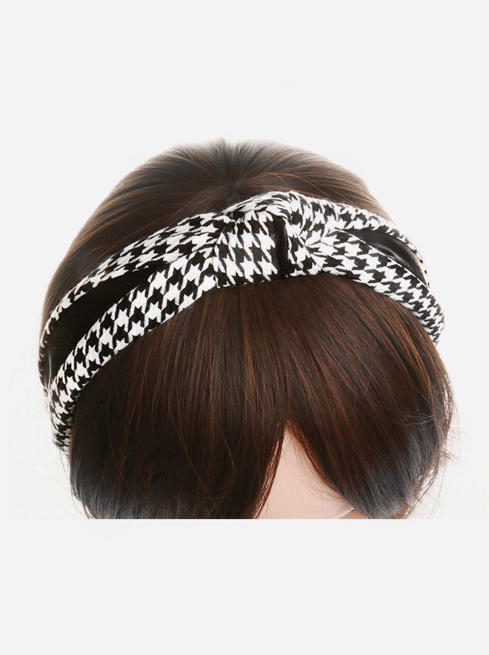 Damen Haarband in und Knoten Haareifen Klassische Baumwolle axy und Optik, Modell_1 Haarreif Kunstleder Vintage mit Haarreif