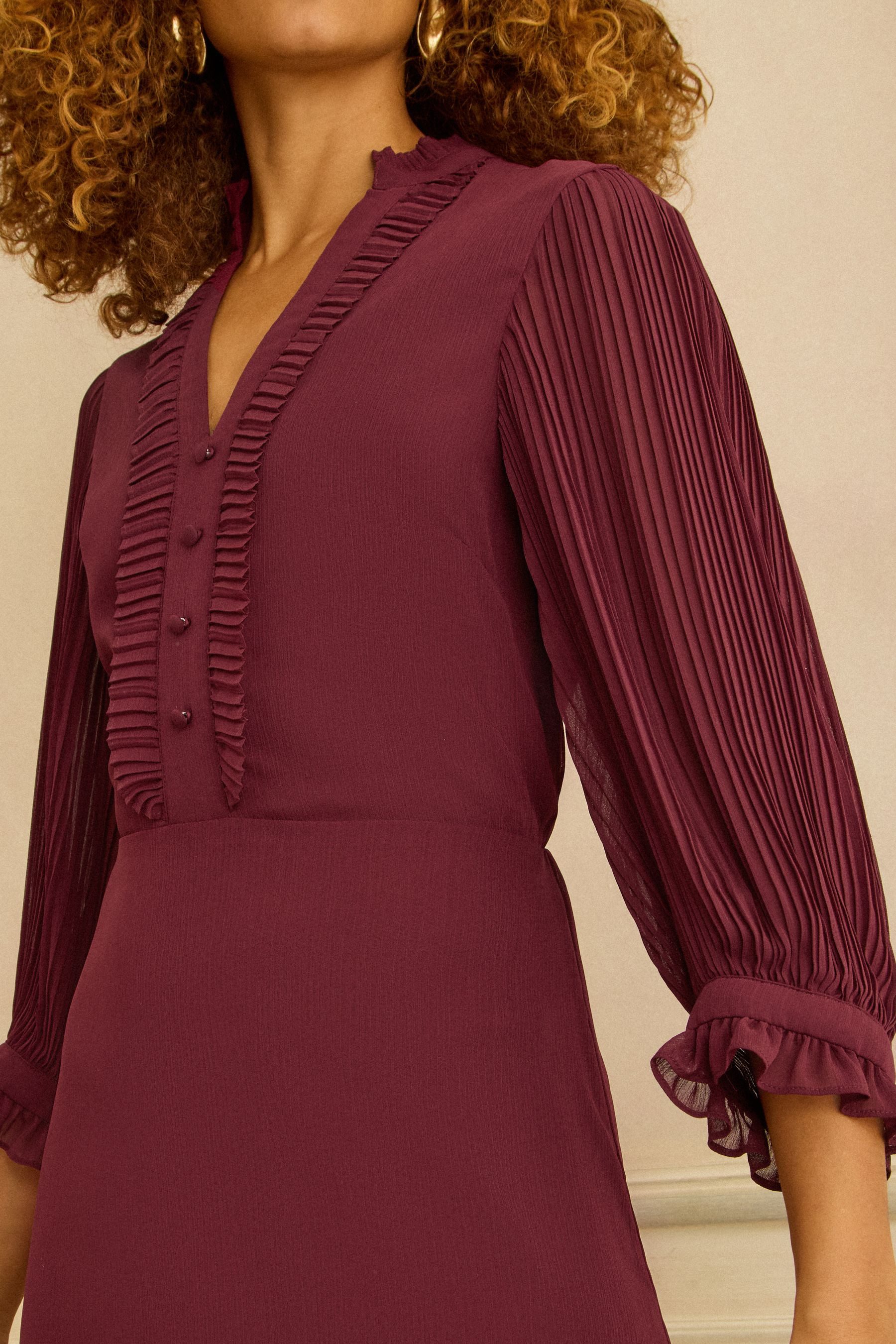 Love & Roses Midikleid Love & Roses Midikleid mit Falten (1-tlg) günstig online kaufen