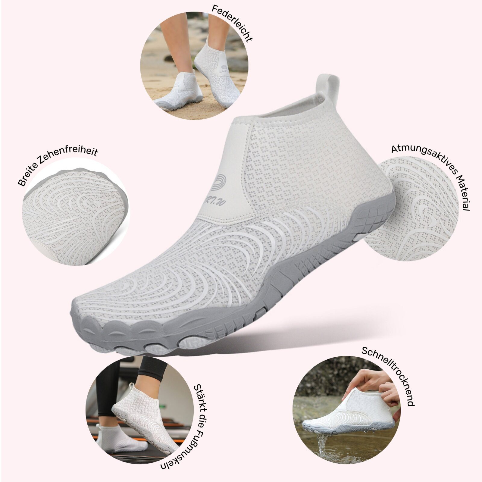 DOTALES Gripstep Barfußschuhe Damen & Herren Barfußschuhe Barfußschuh Minimalschuhe