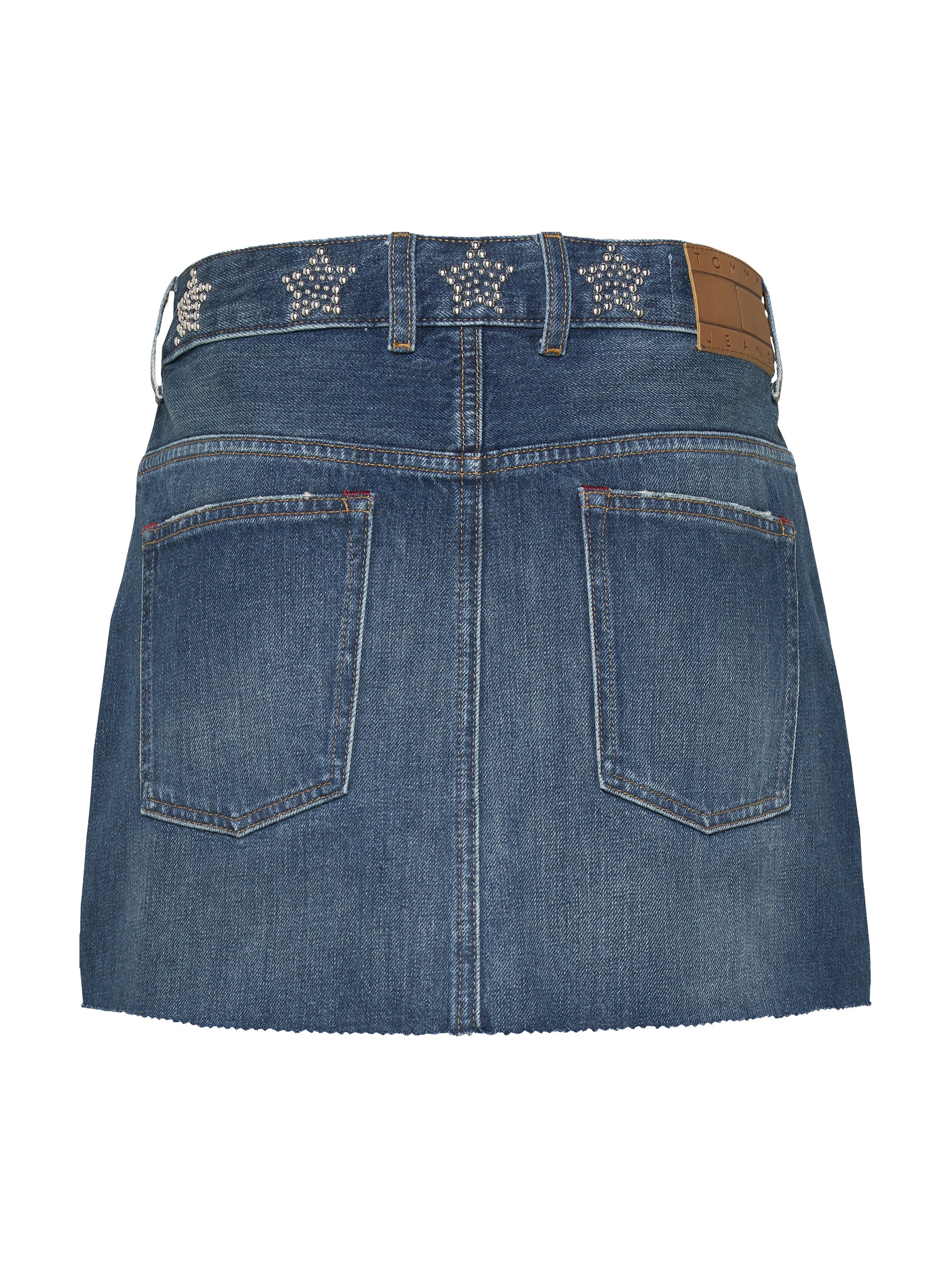 Tommy Jeans Jeansrock STUDDED DENIM MINI SKIRT AI9057 mit Strass-Details