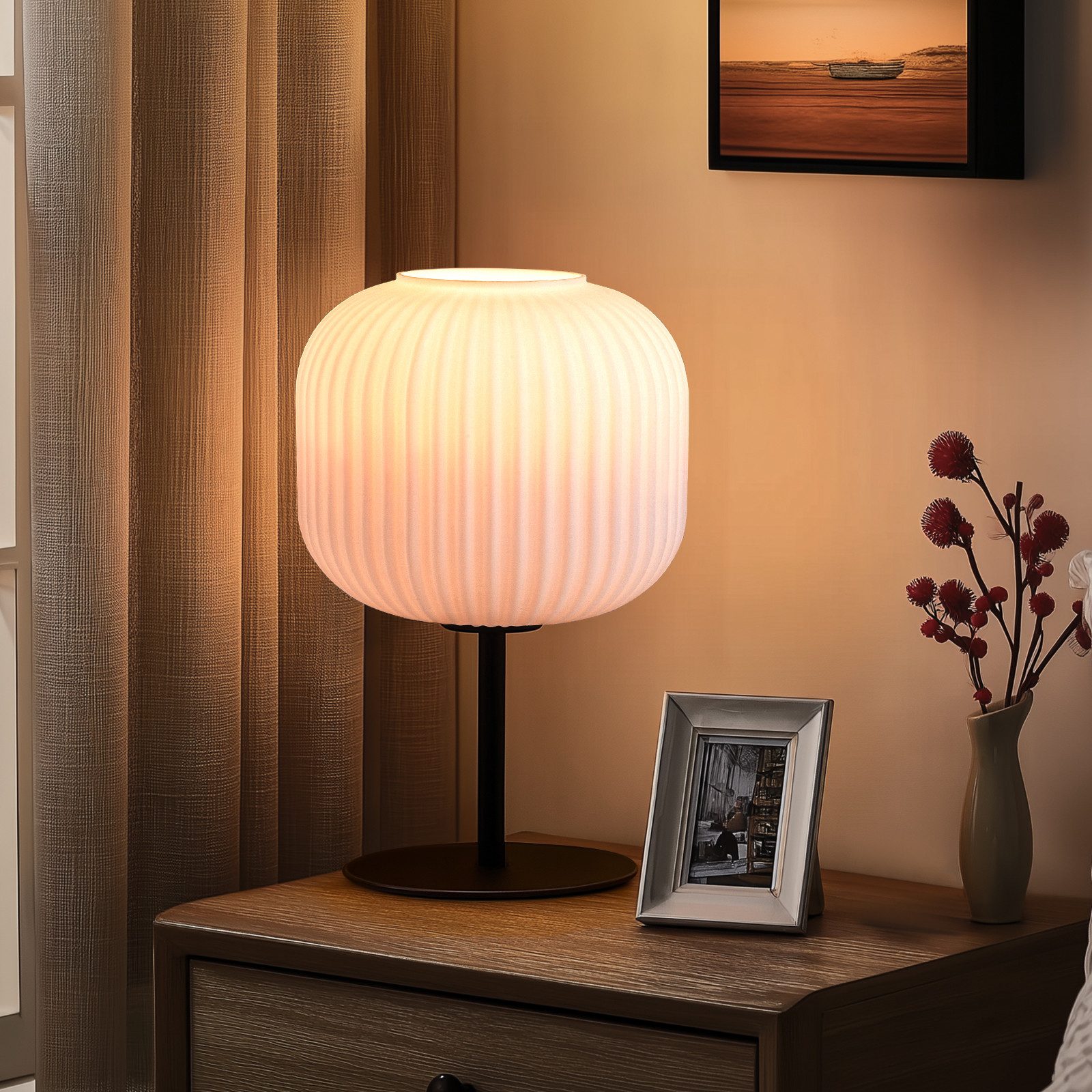 Tukrool Tischleuchte Nachttischlampe,Ein-/Ausschalter, ohne Leuchtmittel 1. günstig online kaufen