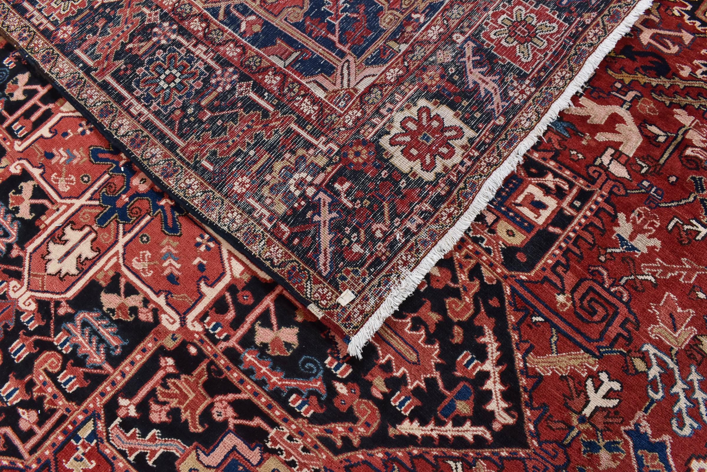 Nain Trading Orientteppich Heriz 297x376 Handgeknüpfter Orientteppich / Perserteppich, rechteckig, Höhe: 12 mm