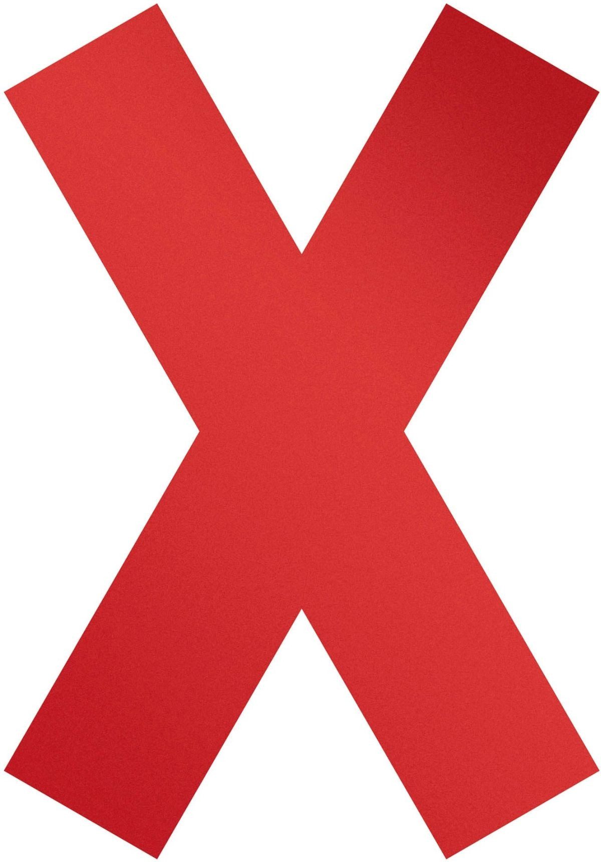 DURABLE Etiketten Hinweisaufkleber 'Kreuz' ablösbar VE=5 Stück