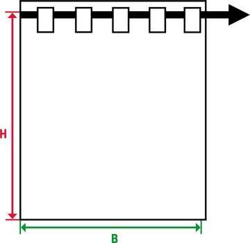 Vorhang Linessa, Neutex for you!, verdeckte Schlaufen (1 St), blickdicht, Jacquard, HxB: 245x137, Schal mit verdeckten Schlaufen