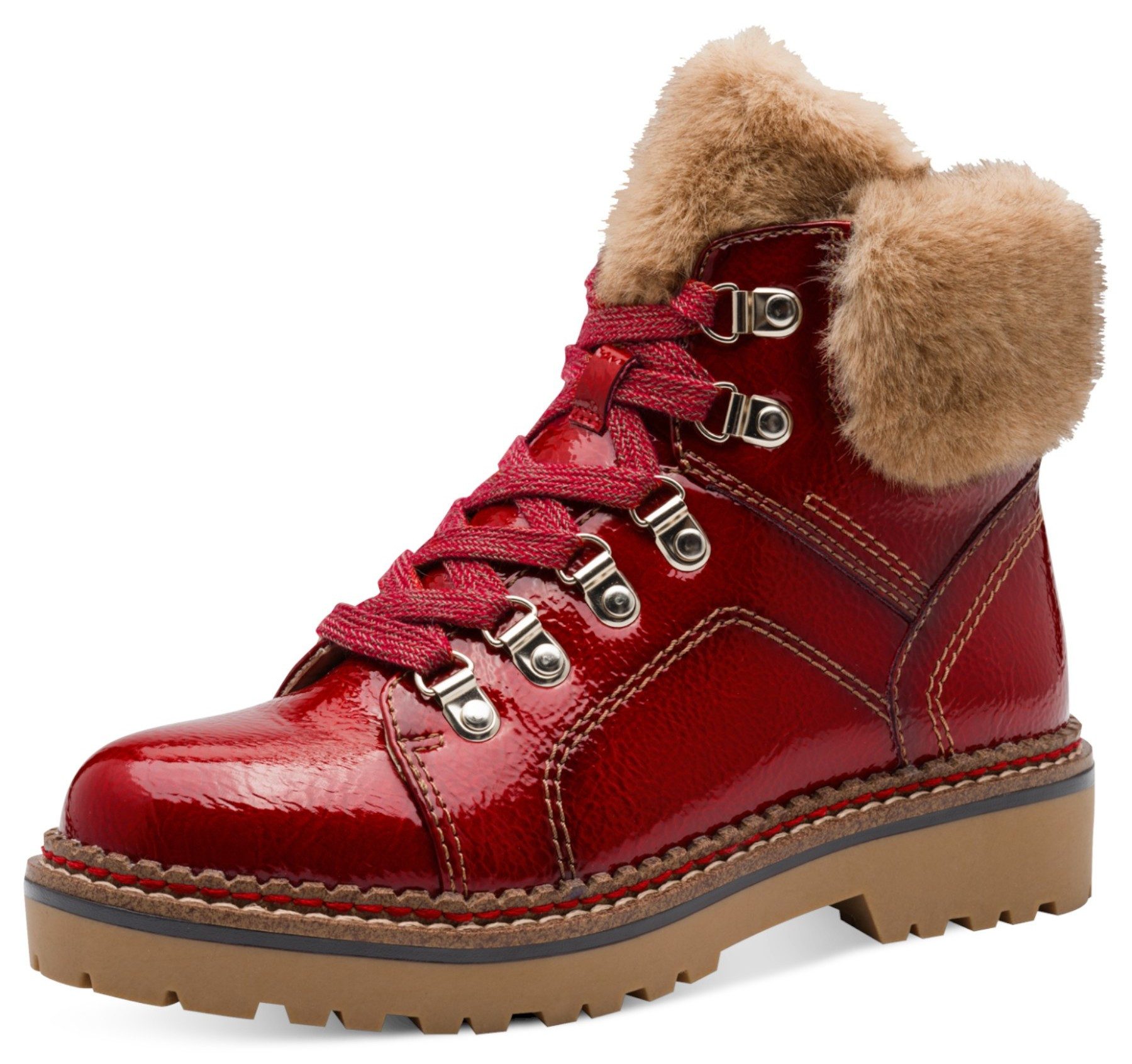 Tamaris 1-26264-43 524 Red Patent Stiefelette