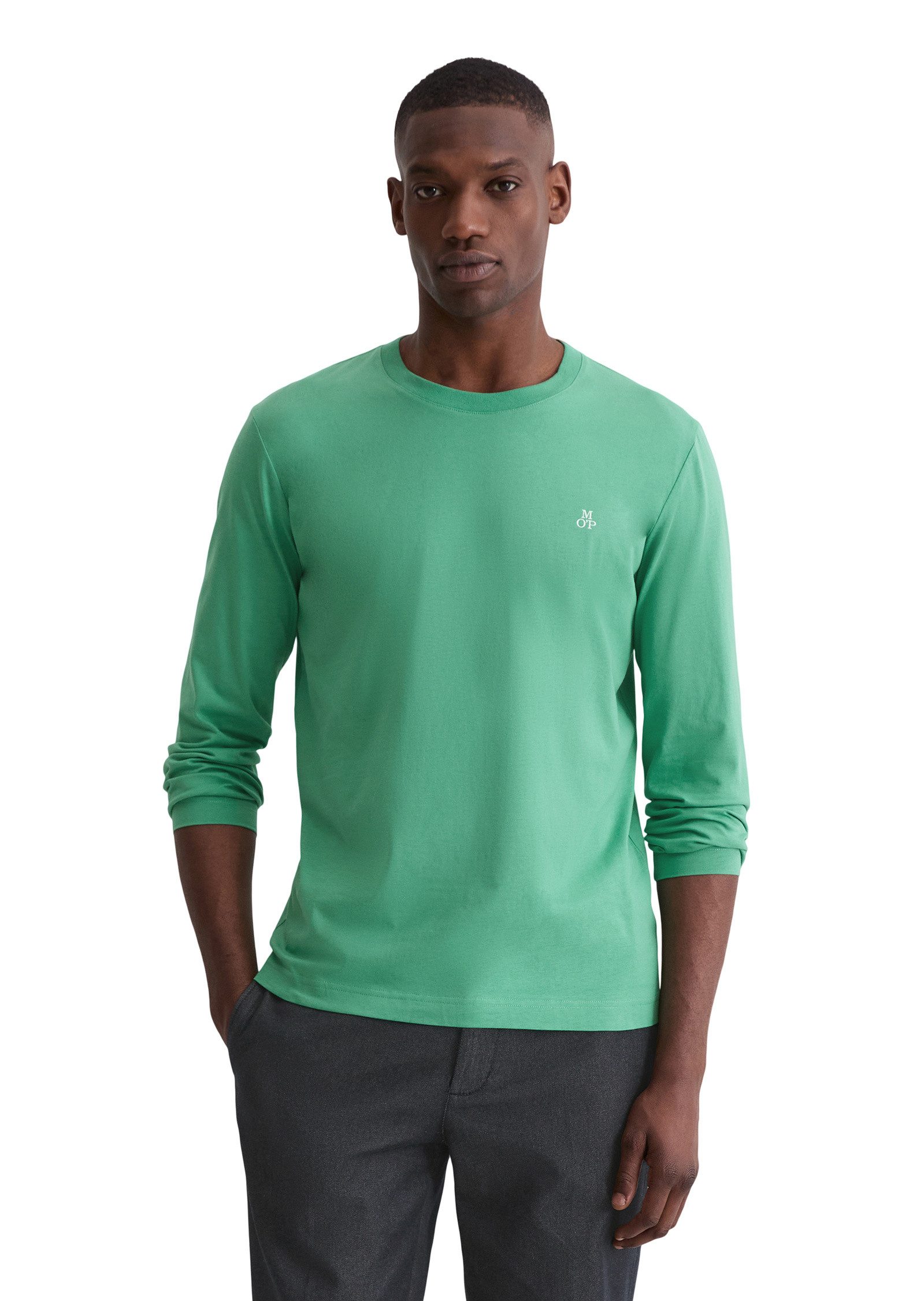 Marc O'Polo Langarmshirt aus reiner Bio-Baumwolle