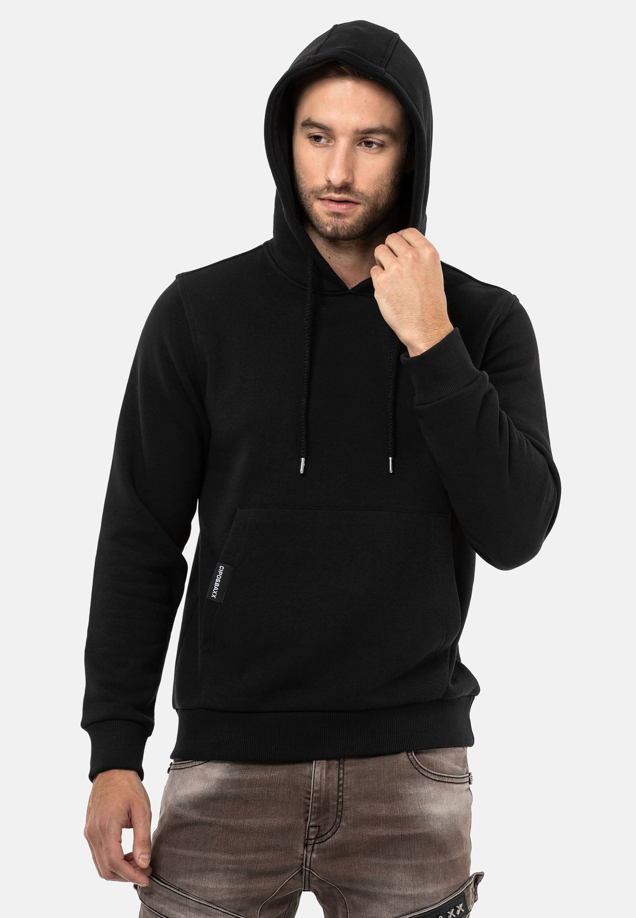 Cipo & Baxx Sweatshirt "Sweatshirts" 1 Stk. tlg. mit Kapuze, CL557 günstig online kaufen