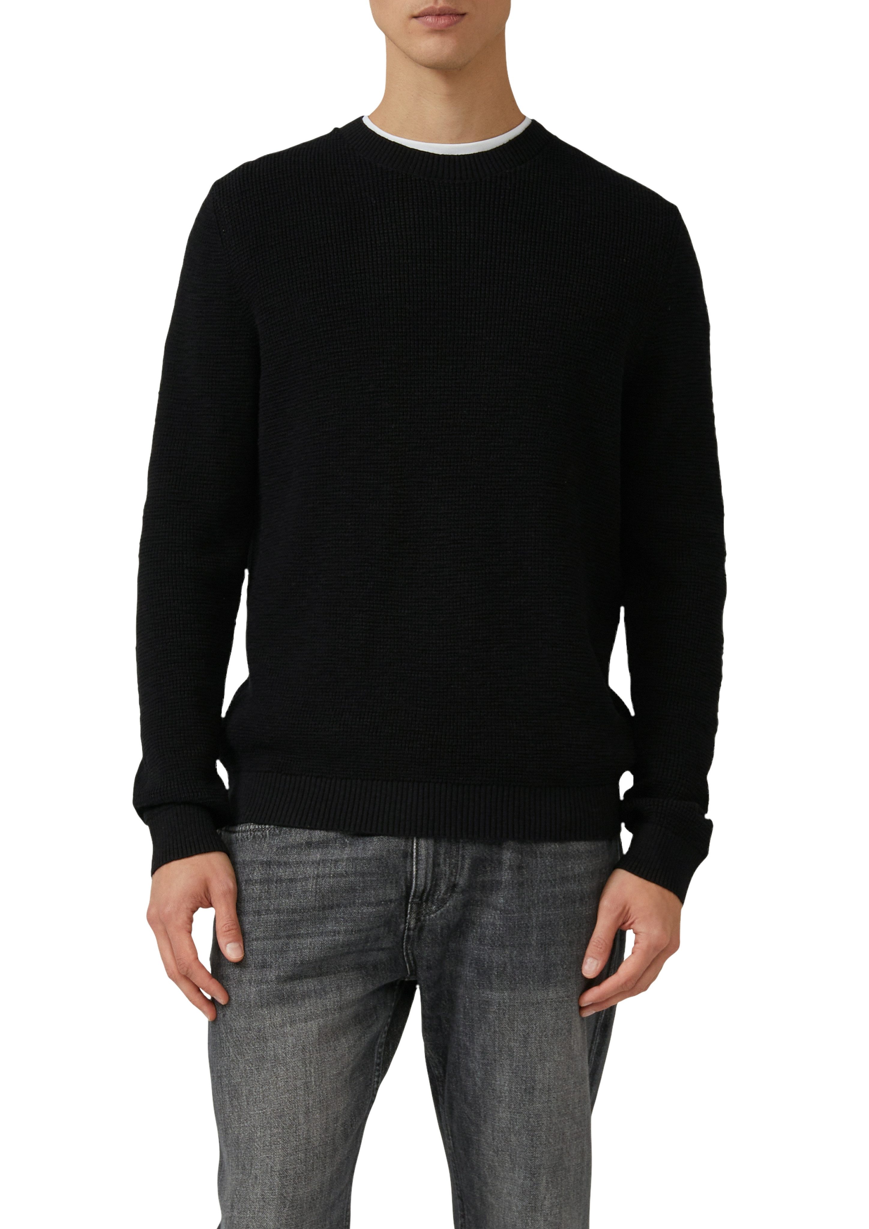 s.Oliver Strickpullover langarm, Grob-Strick günstig online kaufen