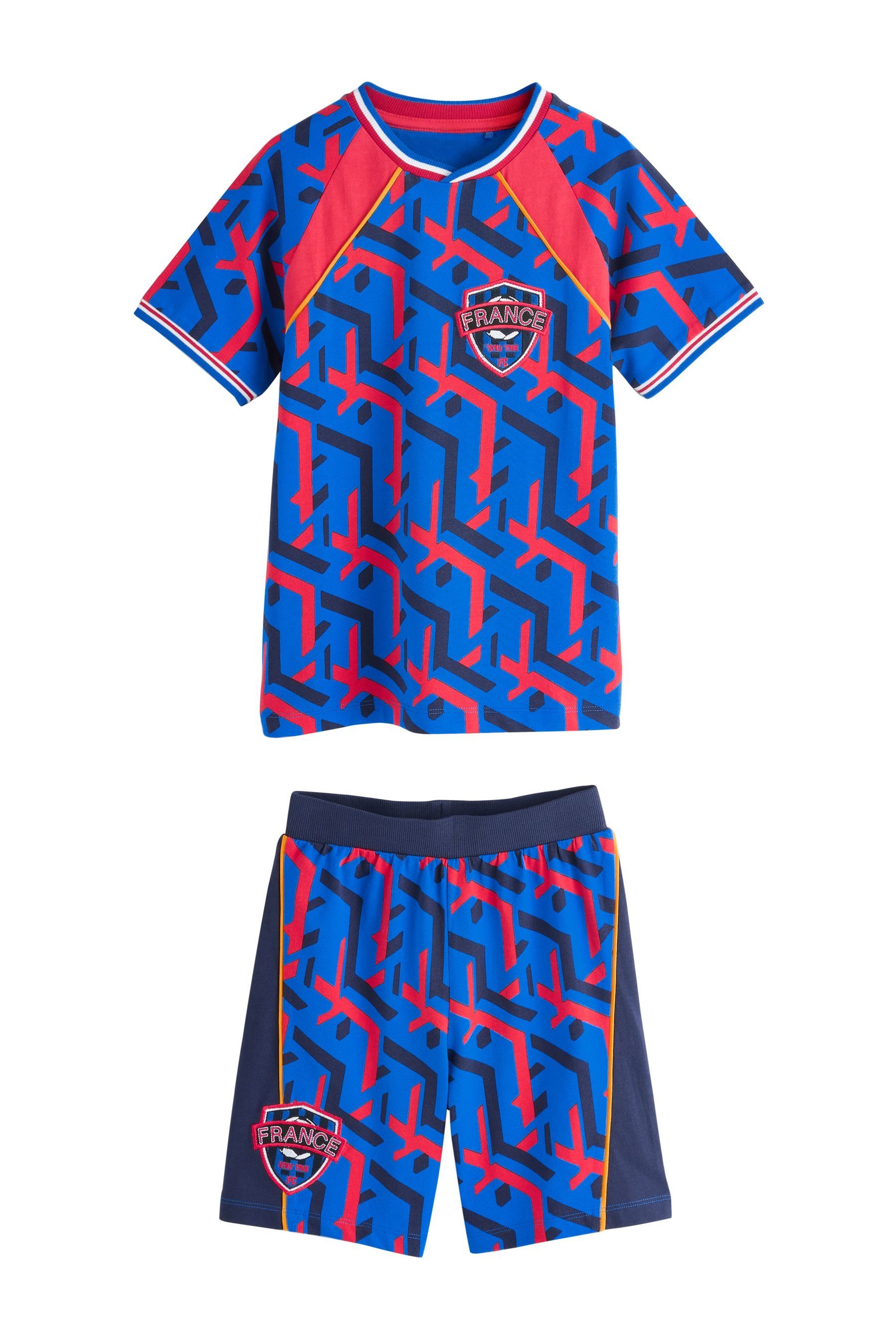 Next Pyjama Kurzer Pyjama mit Fußballmotiv (2 tlg)