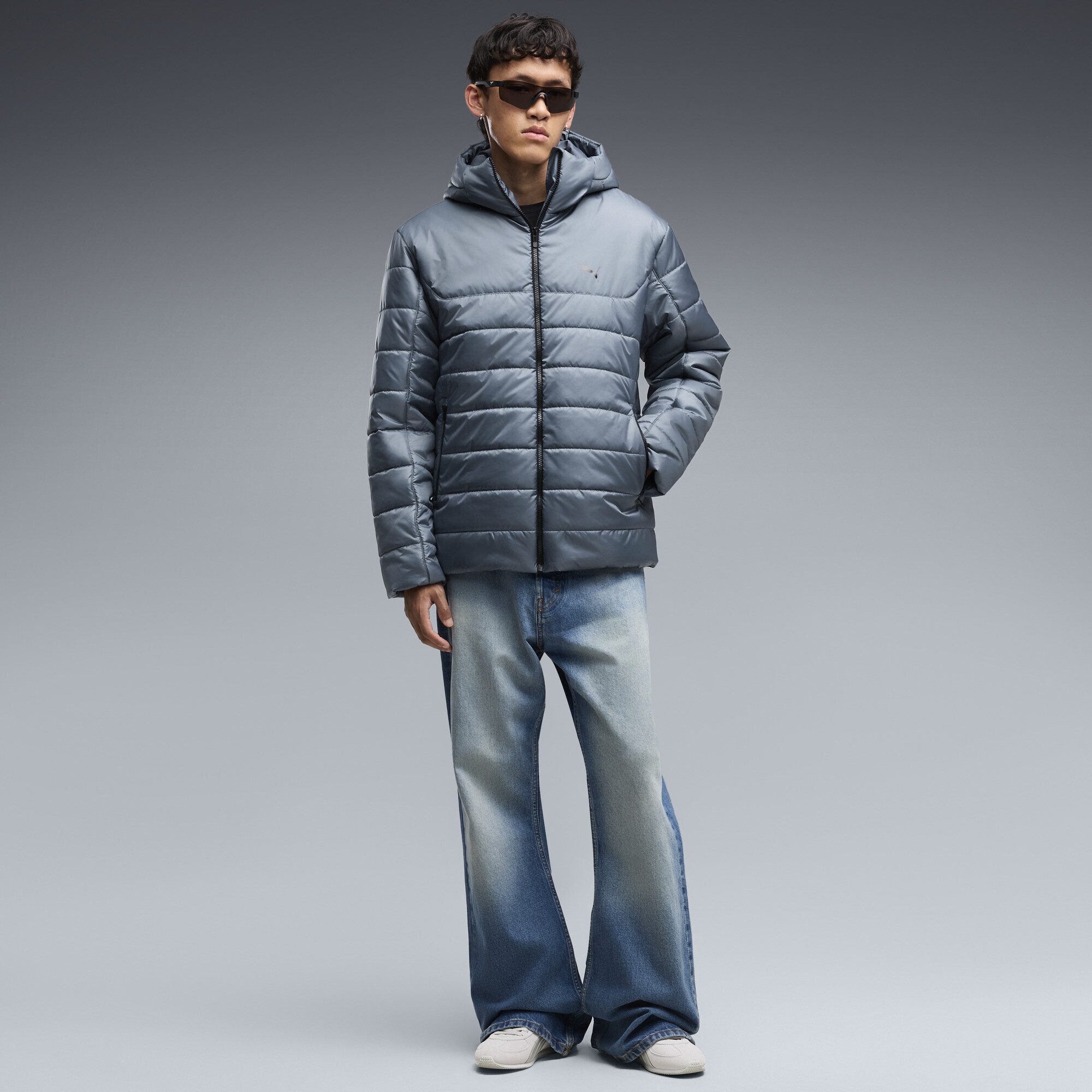 PUMA Winterjacke Essentials Wattierte Kapuzenjacke Herren – Bild 4 von 5