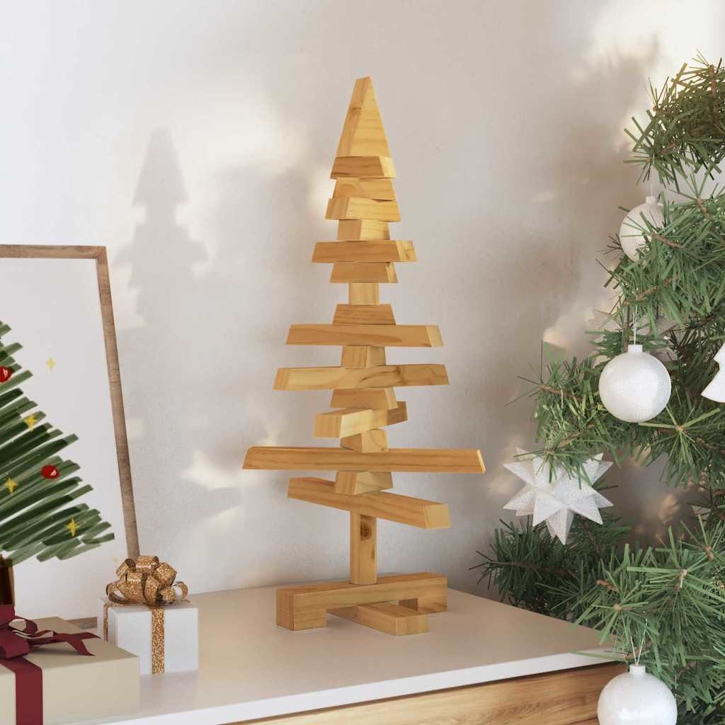 vidaXL Künstlicher Weihnachtsbaum Holz Weihnachtsbaum KOTKA Massives Kiefernholz