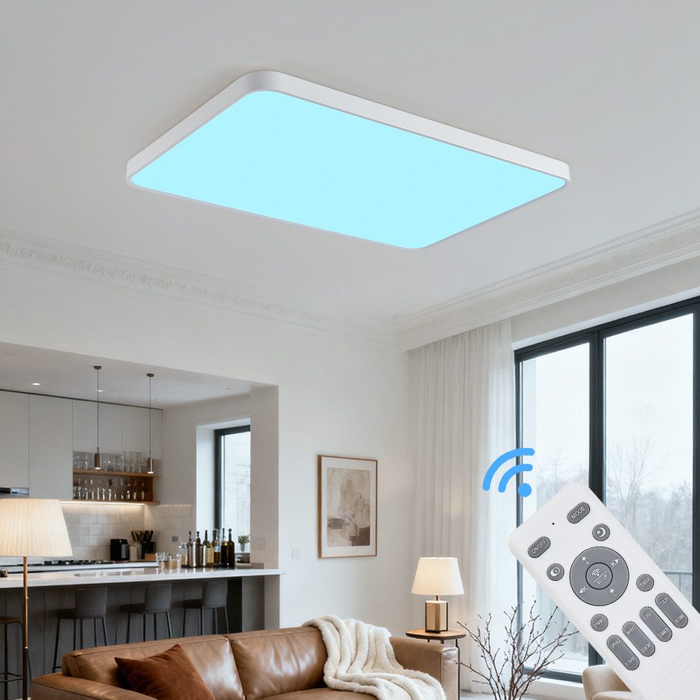 Eurohandisplay LED Deckenleuchte LED Deckenleuchte 698 RGBIC dynamische Himmel- & Naturlichteffekte, LED fest integriert, RGBIC, Neutralweiß, Kaltweiß, Warmweiß – Bild 4 von 5