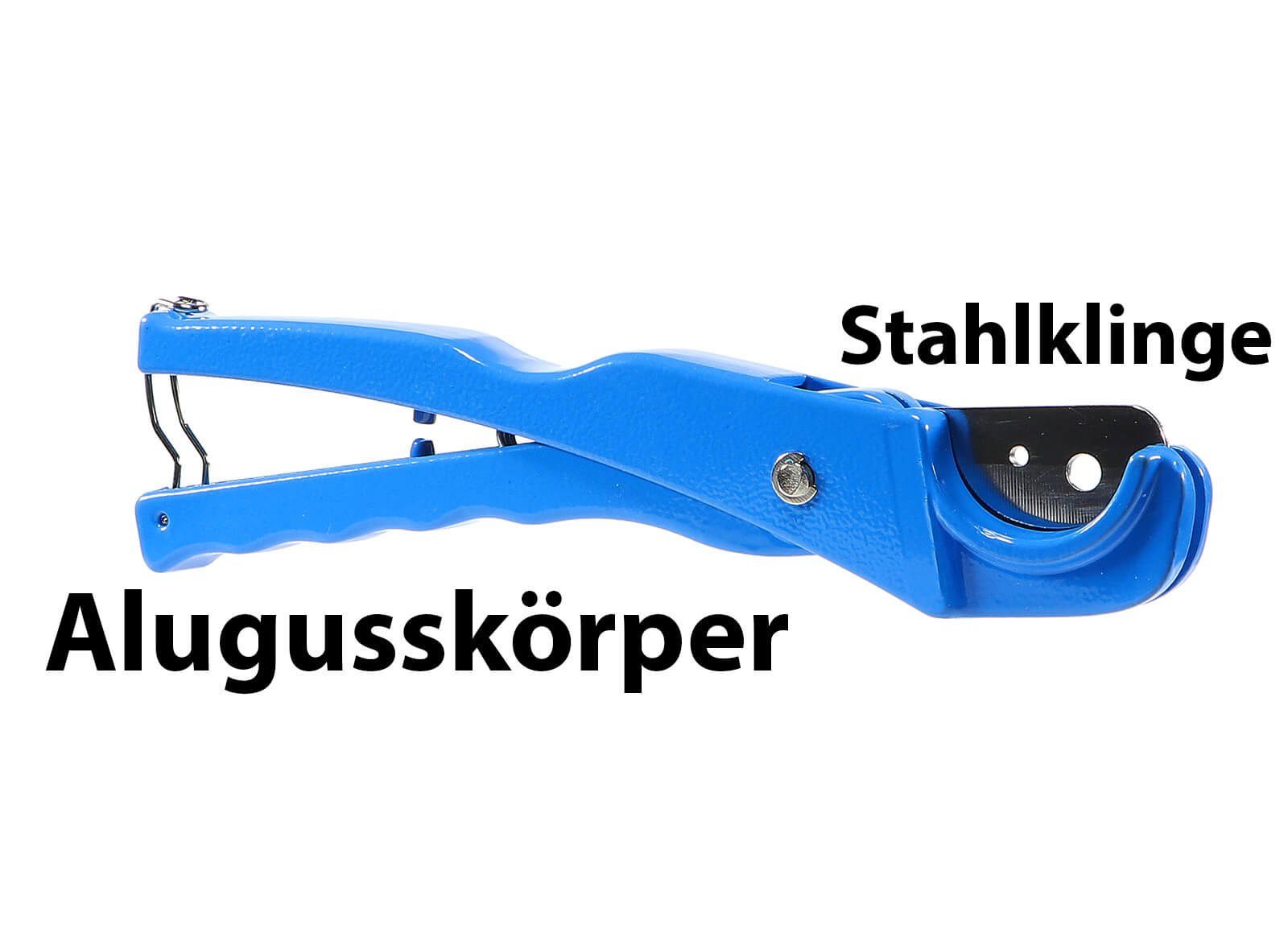 Silverline Rohrschneider Aluminiumguss Kunststoff Schlauch und Rohrschneider mit Stahlklinge