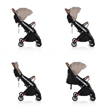 Moni Kinder-Buggy Kinderwagen Buggy Genua, Moskitonetz, faltbar, Getränkehalter, 5-Punkt-Gurt