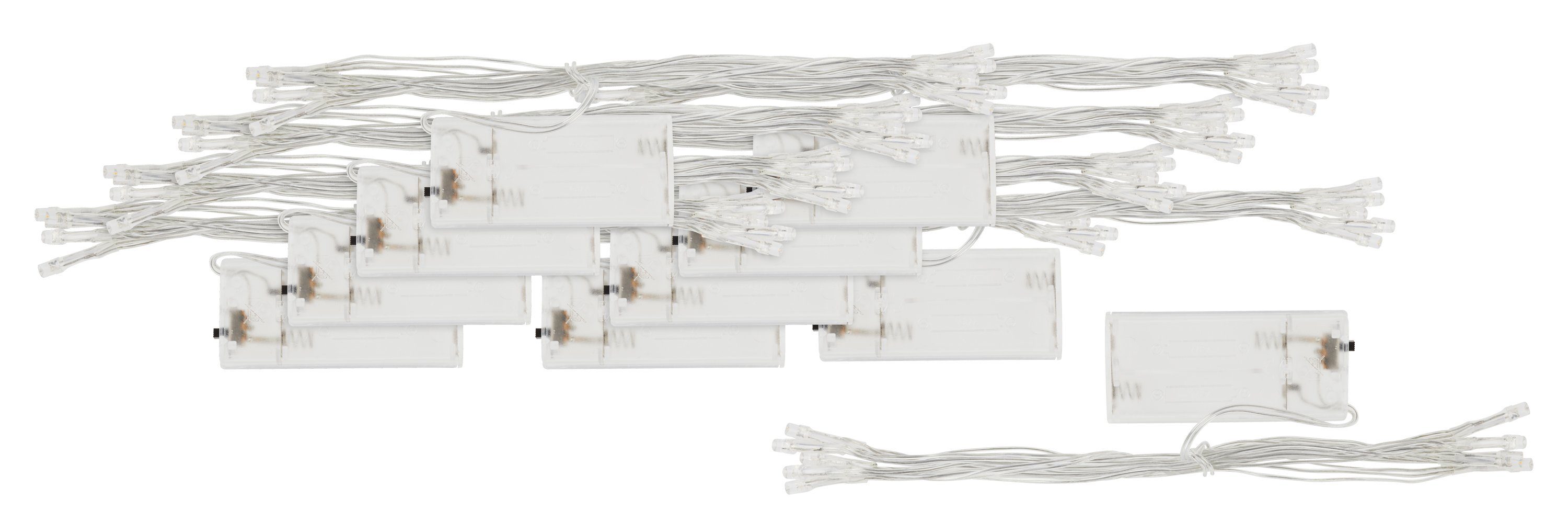 10 Mini-LED-Lichterketten VBS Großhandelspackung 20 LEDs mit Knopfzellen