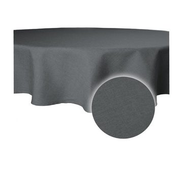 Haus und Deko Tischdecke Tischdecke rund Leinenoptik Lotuseffekt Tischwäsche Wasserabweisend (1-tlg)