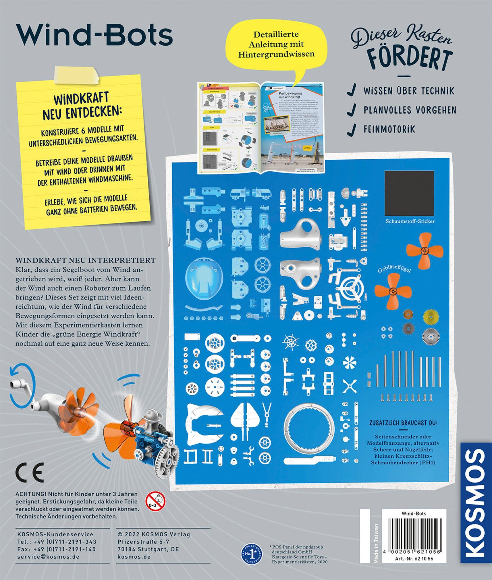 Kosmos Experiment Kit Wind Bots