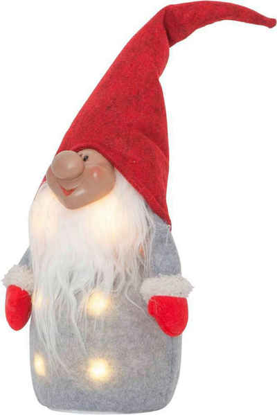 EGLO LED Dekofigur »JOYLIGHT, Weihnachtsdeko rot«, LED Wichtel aus Plüsch - Weihnachtsdeko - Weihnachten - Dekoration - Deko - Winter - Fensterdeko - Beleuchtung - Licht - Dekoartikel