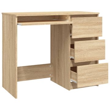 furnicato Schreibtisch Sonoma-Eiche 90x45x76 cm Holzwerkstoff