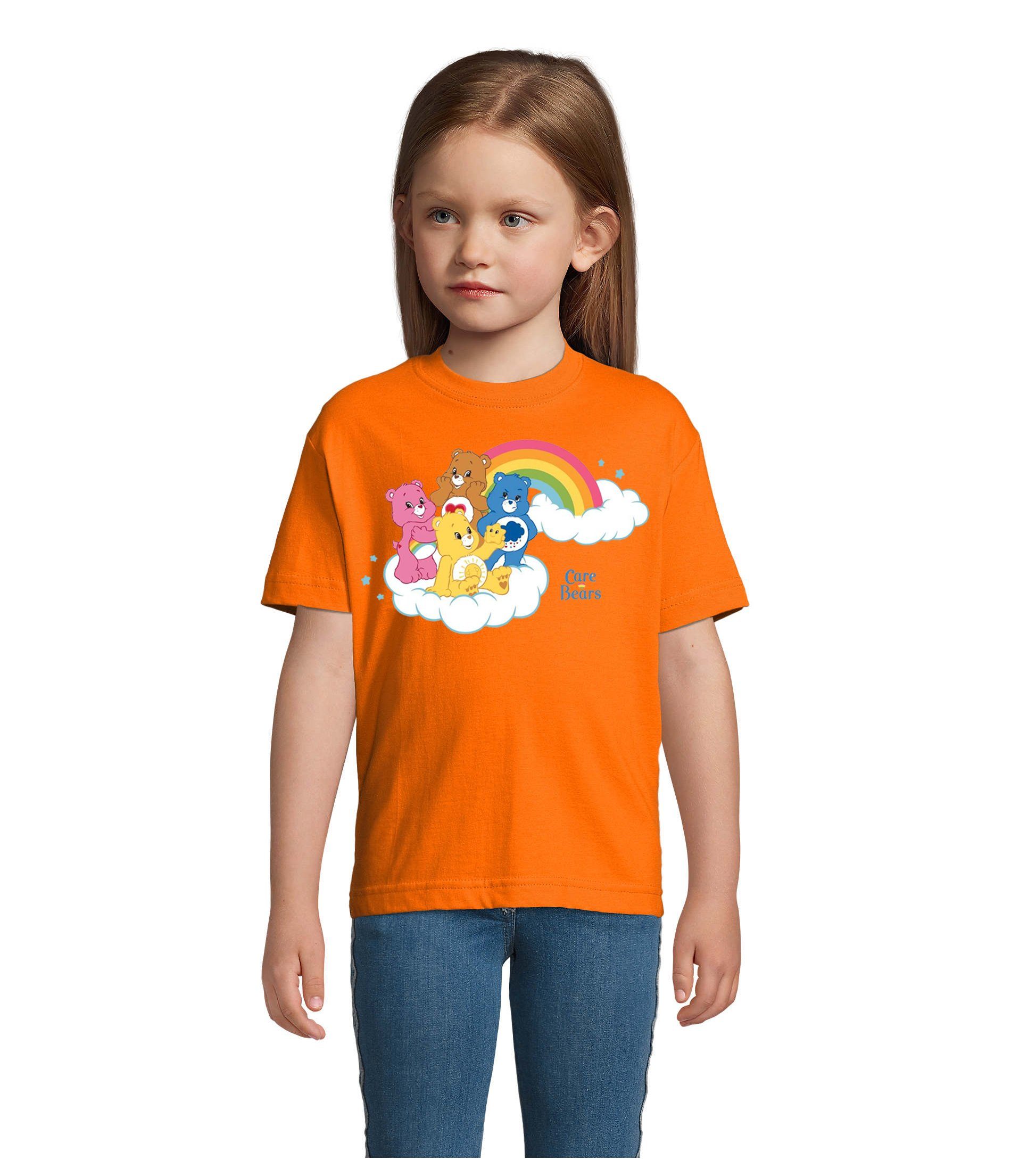 Brownie Kinder T-Shirt Bears Blondie Glücksbärchis Bärchis Care Wolkenland Hab-Dich-lieb Orange &