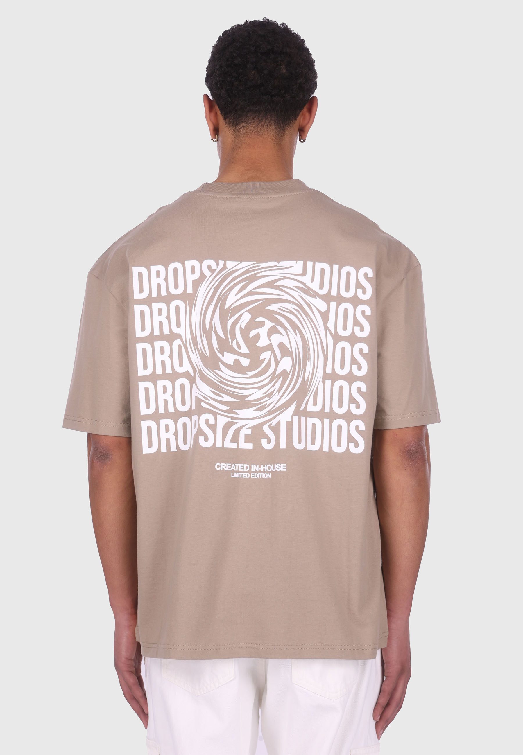 Dropsize T-Shirt Dropsize HEAVY OVERSIZE DROPSIZE STUDIOS SWIRL T-SHIRT (1-tlg)