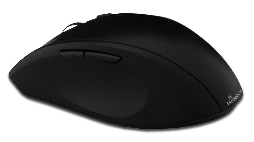 Mediarange Set Funk Maus und Tastatur highline 5 Tasten kabellos schwarz MROS105 Tastatur- und Maus-Set