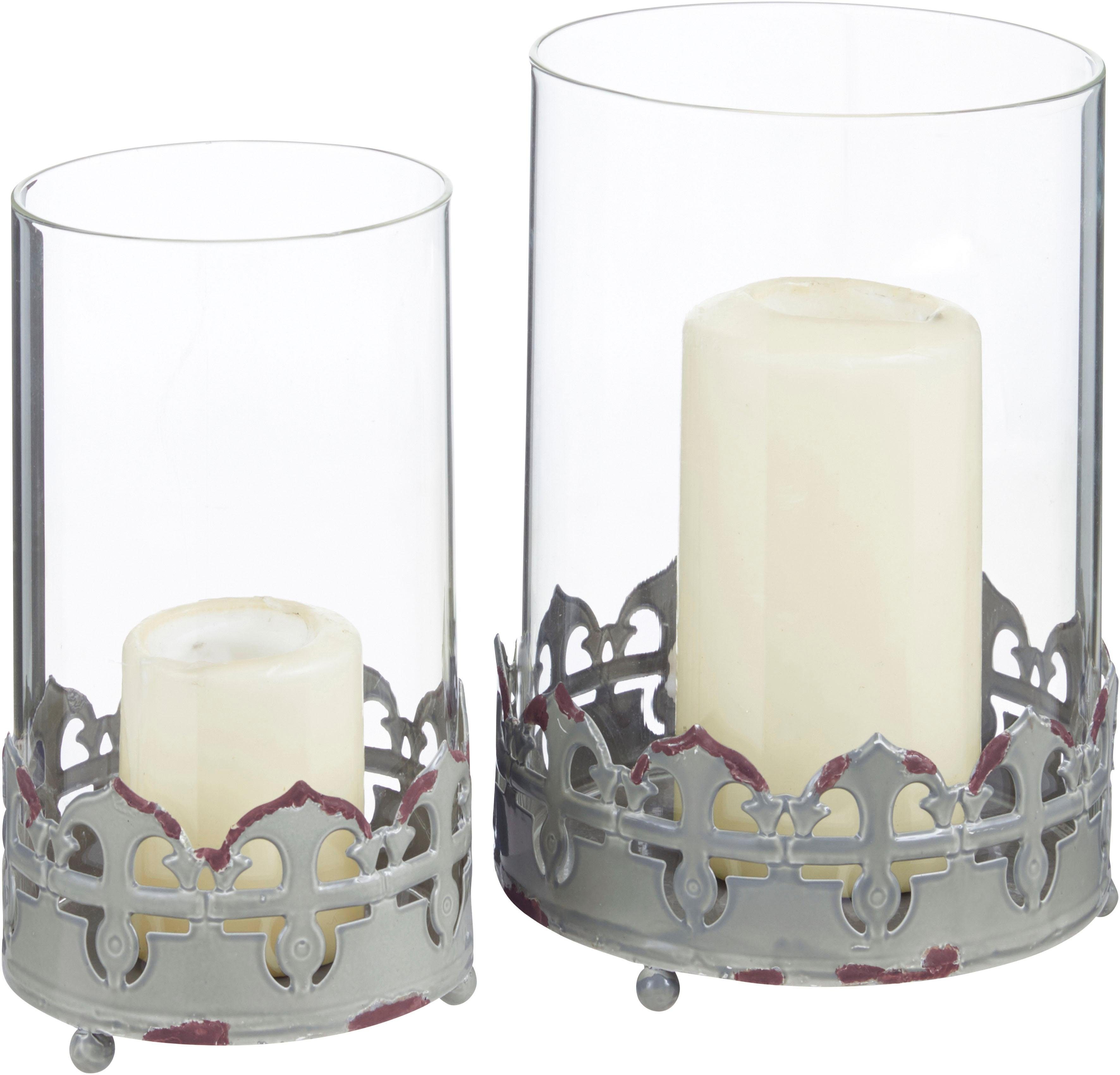 Home affaire Windlicht (2er-Set), im Vintage-Look-Otto