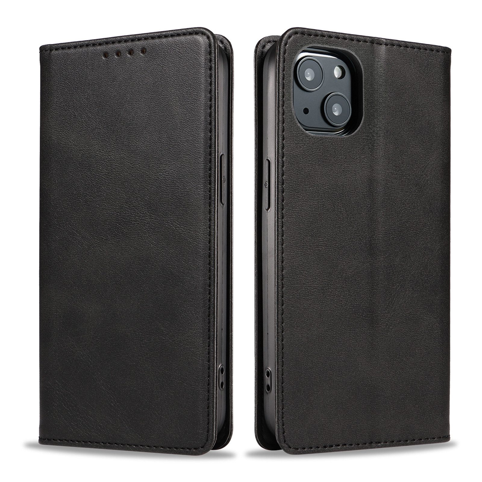Tec-Expert Handyhülle Tasche Hülle für Apple iPhone 13 6.1 Zoll, 6.1", Cover Klapphülle Case mit Kartenfach Fliphülle aufstellbar