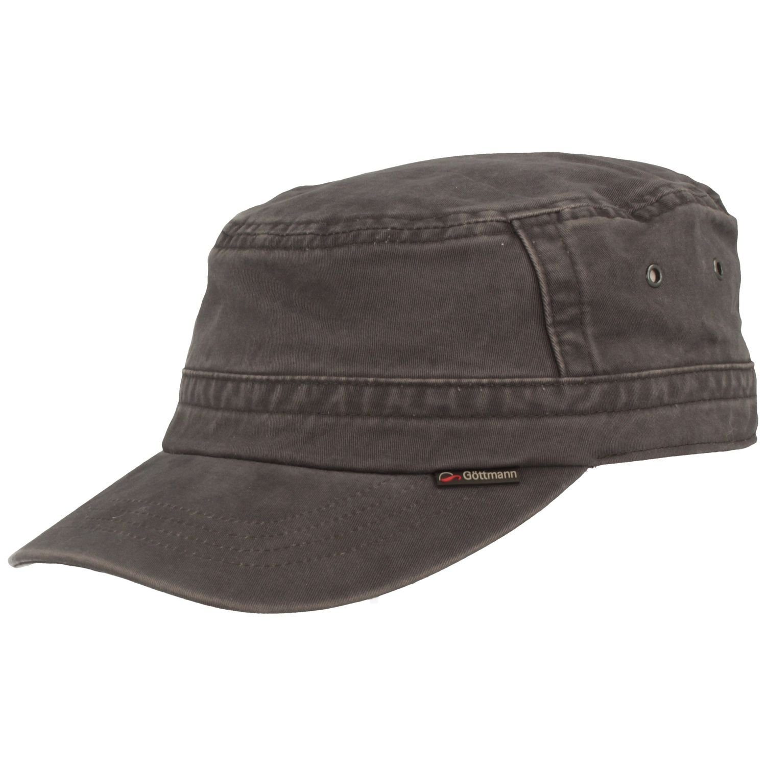 18 grau aus Baumwolle Göttmann Army UV-Schutz Army Cap mit Cap