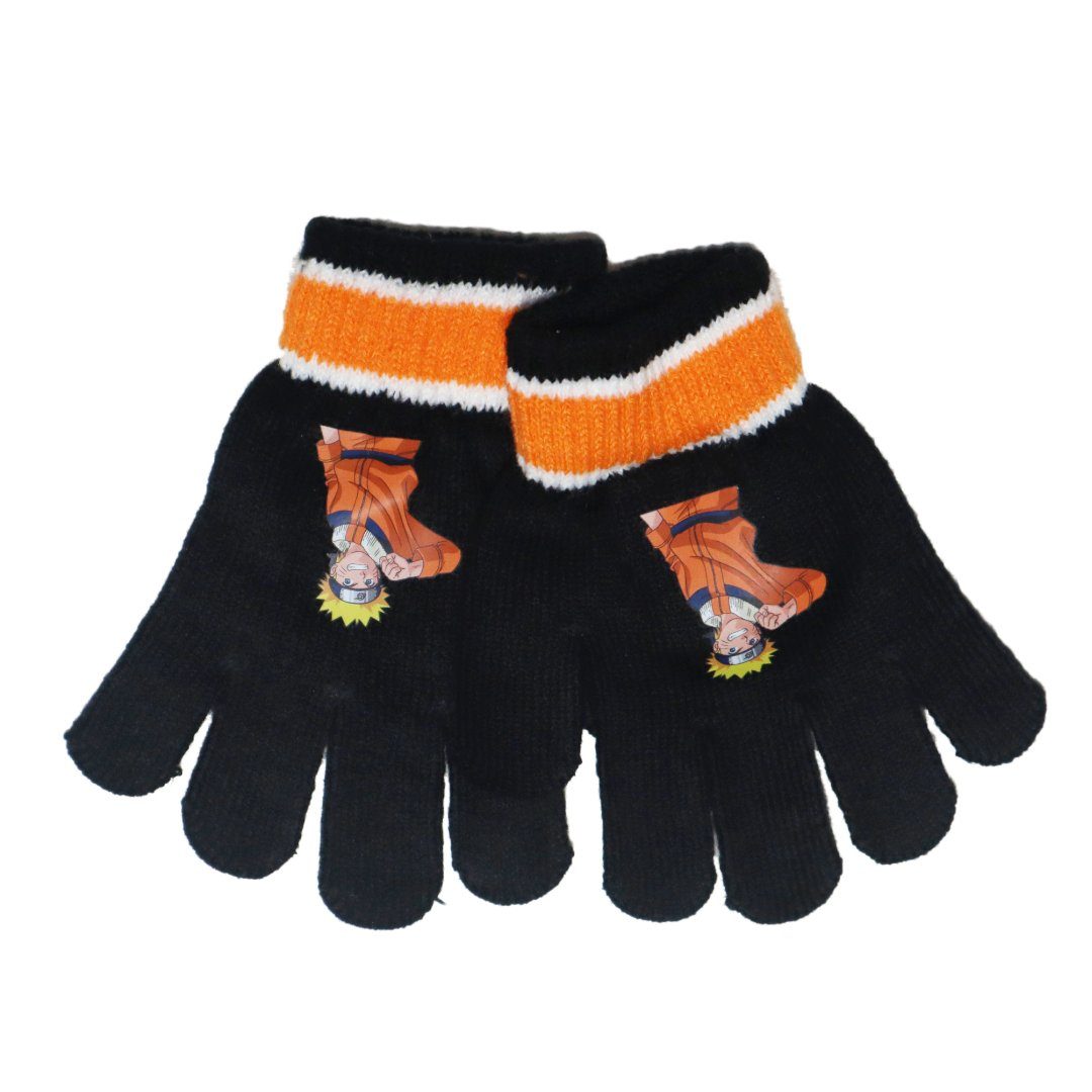 Naruto Fleecemütze Anime Naruto Shippuden Jungen Wintermütze Mütze plus Handschuhe Gr. 54/56