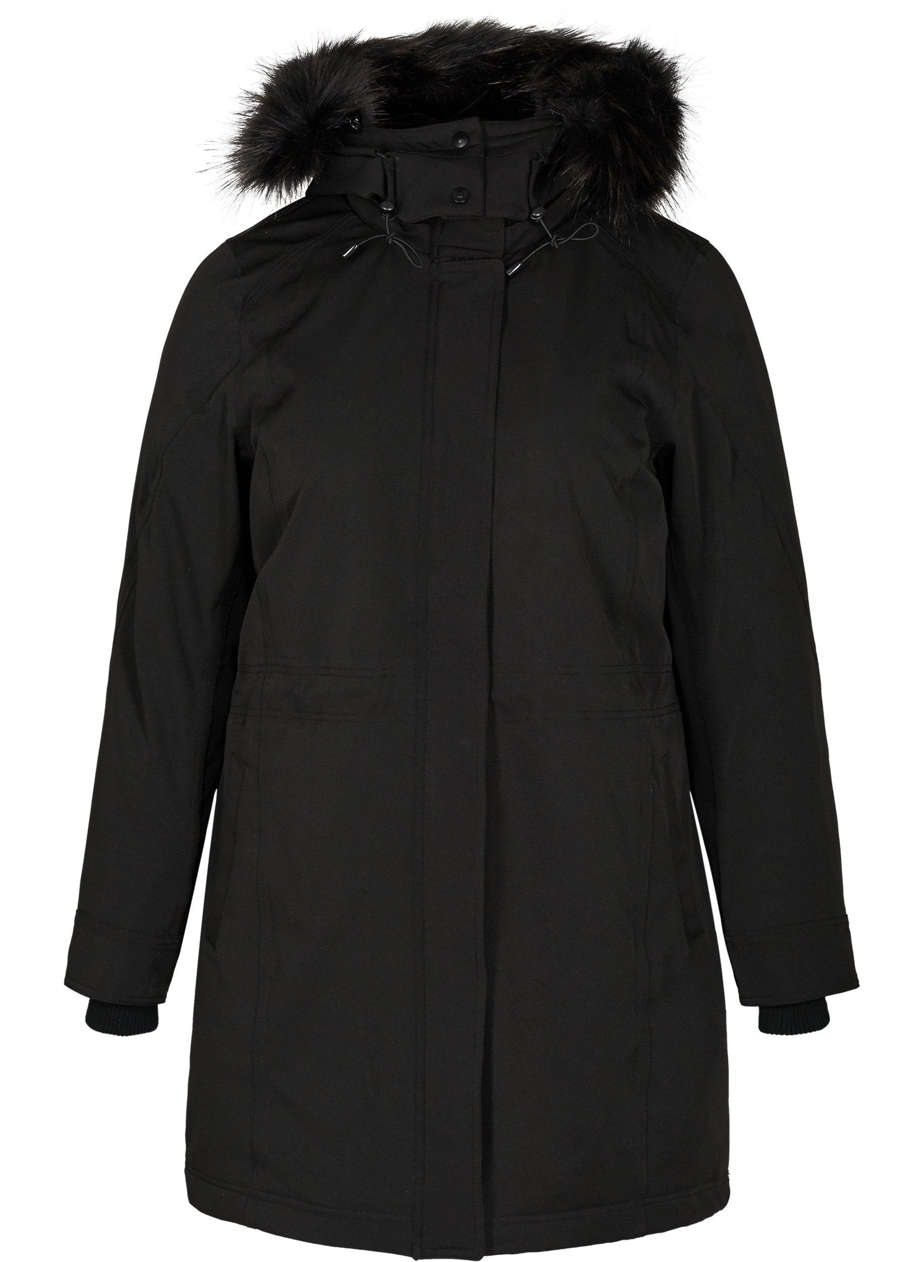 Zizzi Winterjacke Damen Große Größen Jacke Kapuze Parka ...