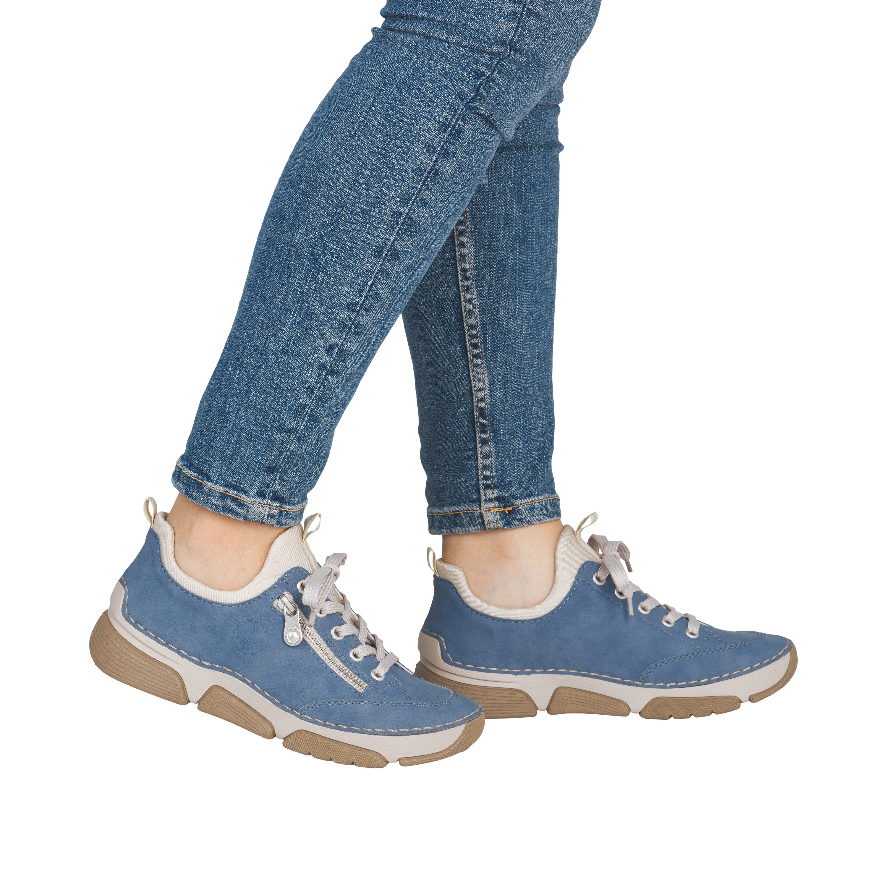 Rieker Slip-On Sneaker Schlupfschuh, Halbschuh, Freizeitschuh mit weicher Innensohle