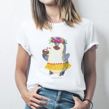 Mr. & Mrs. Panda T-Shirt Pinguin Kokosnuss - Weiß - Geschenk, Herrn, T-Shirt, Party, Urlaub, H (1-tlg)