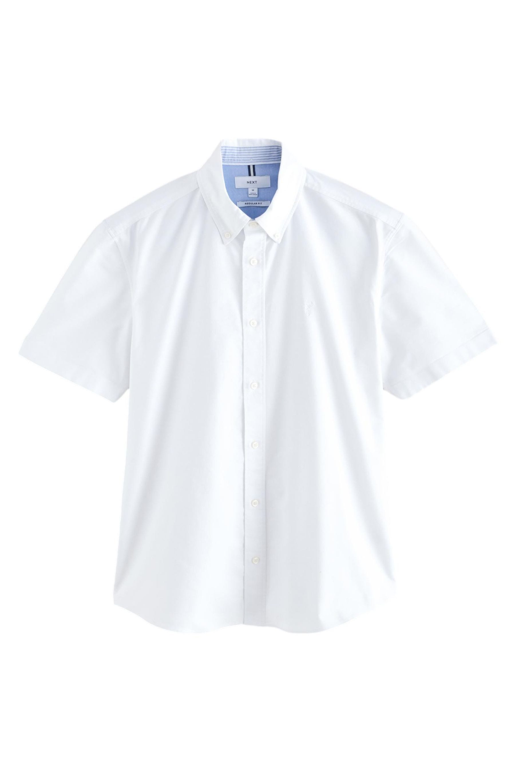 Next Kurzarmhemd Kurzärmeliges Regular Fit Oxford-Hemd (1-tlg)