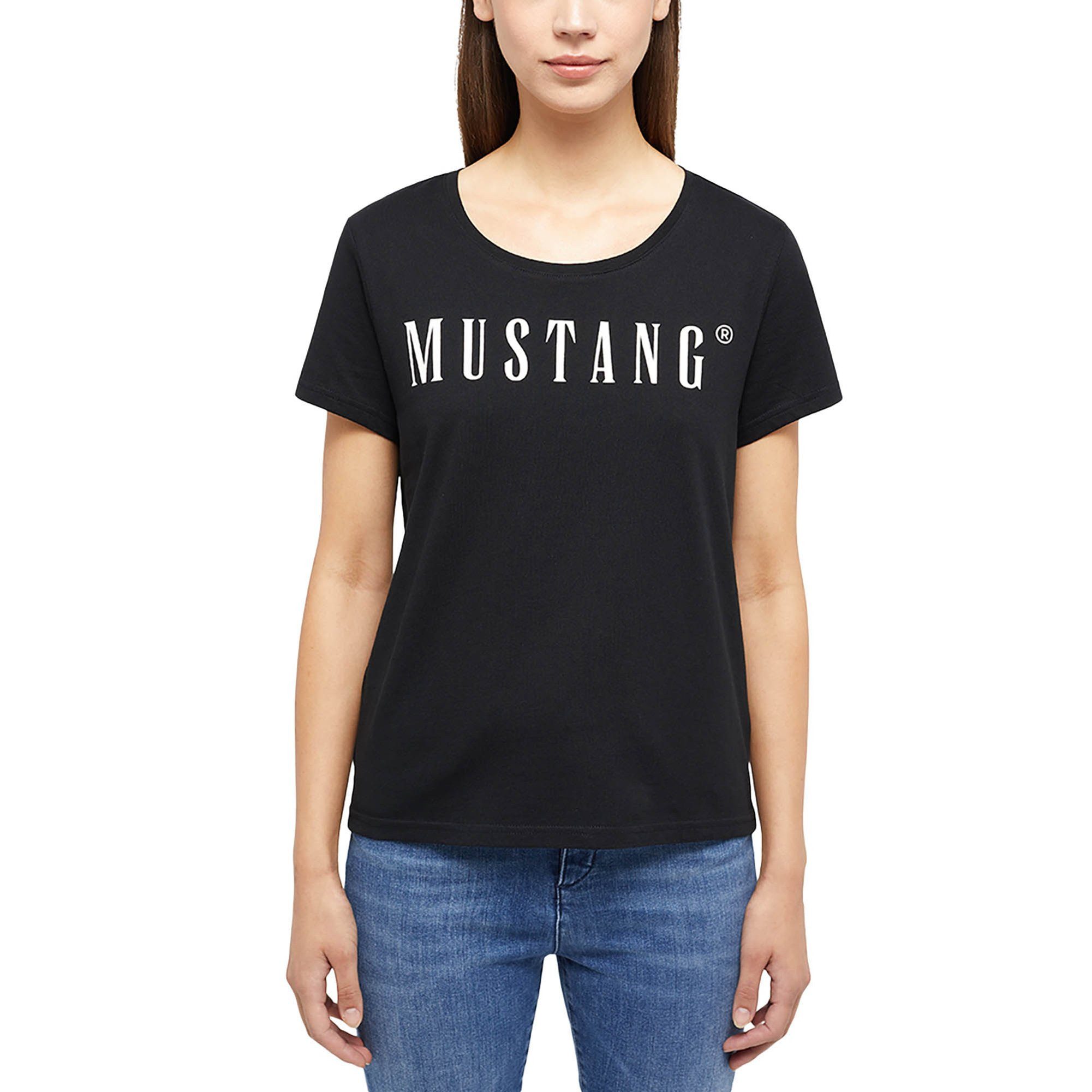 MUSTANG T-Shirt Damen T-Shirt 3er Pack Baumwolle Style Alma 3P (Packung, 3er Pack)