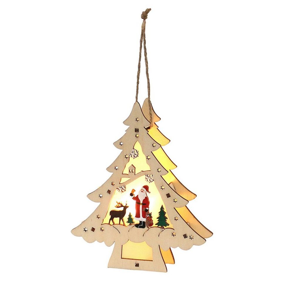 Sigro Holz Weihnachtsbaum Mit Anhänger Weihnachtsmann Online Kaufen Otto