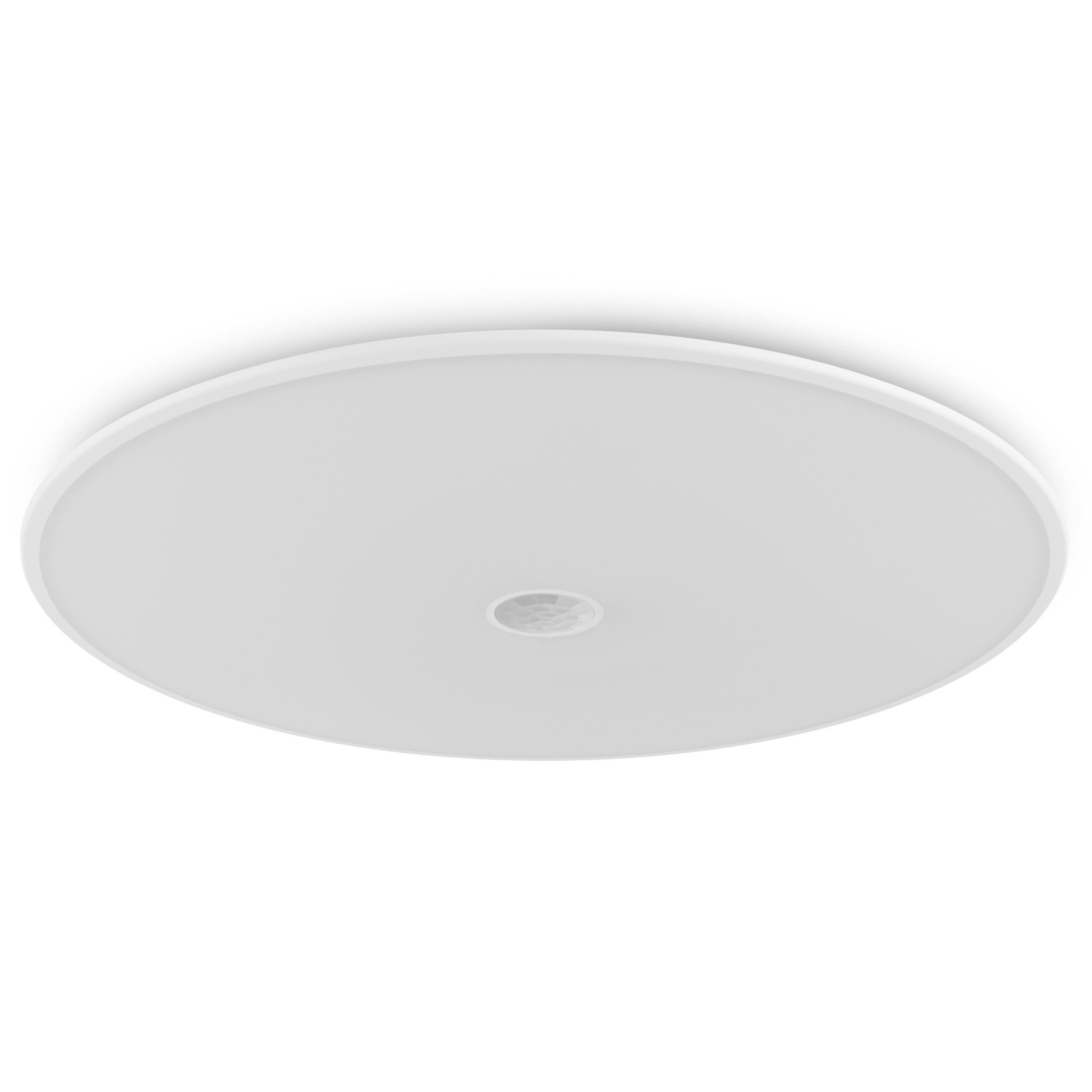 Oktaplex lighting LED Deckenleuchte Orta Deckenampe mit Bewegungsmelder 360 Grad, Bewegungsmelder, inklusive Leuchtmittel, warmweiß, 3000K Leuchte 26cm 1150lm weiß