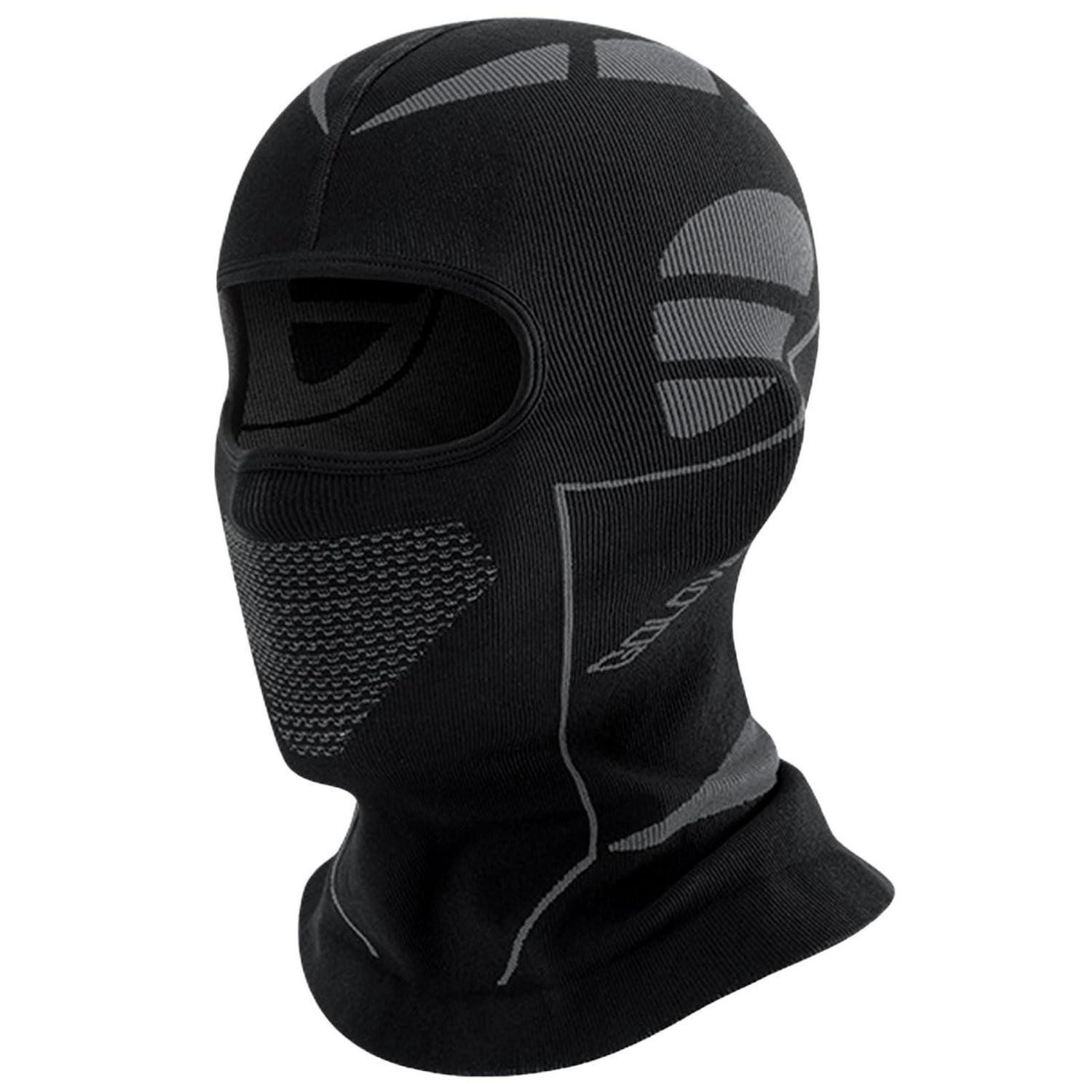 LuxusKollektion Sturmhaube Sturmhaube Skimaske Motorrad Fahrrad unisex wärmend schwarz grau