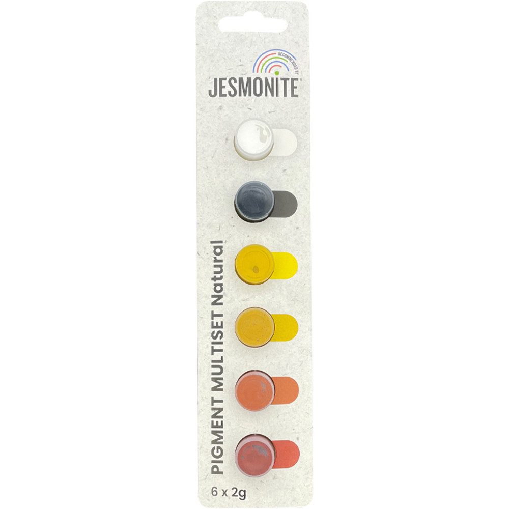 Jesmonite Bastelfarbe Pigmentfarb-Set, 6x2g