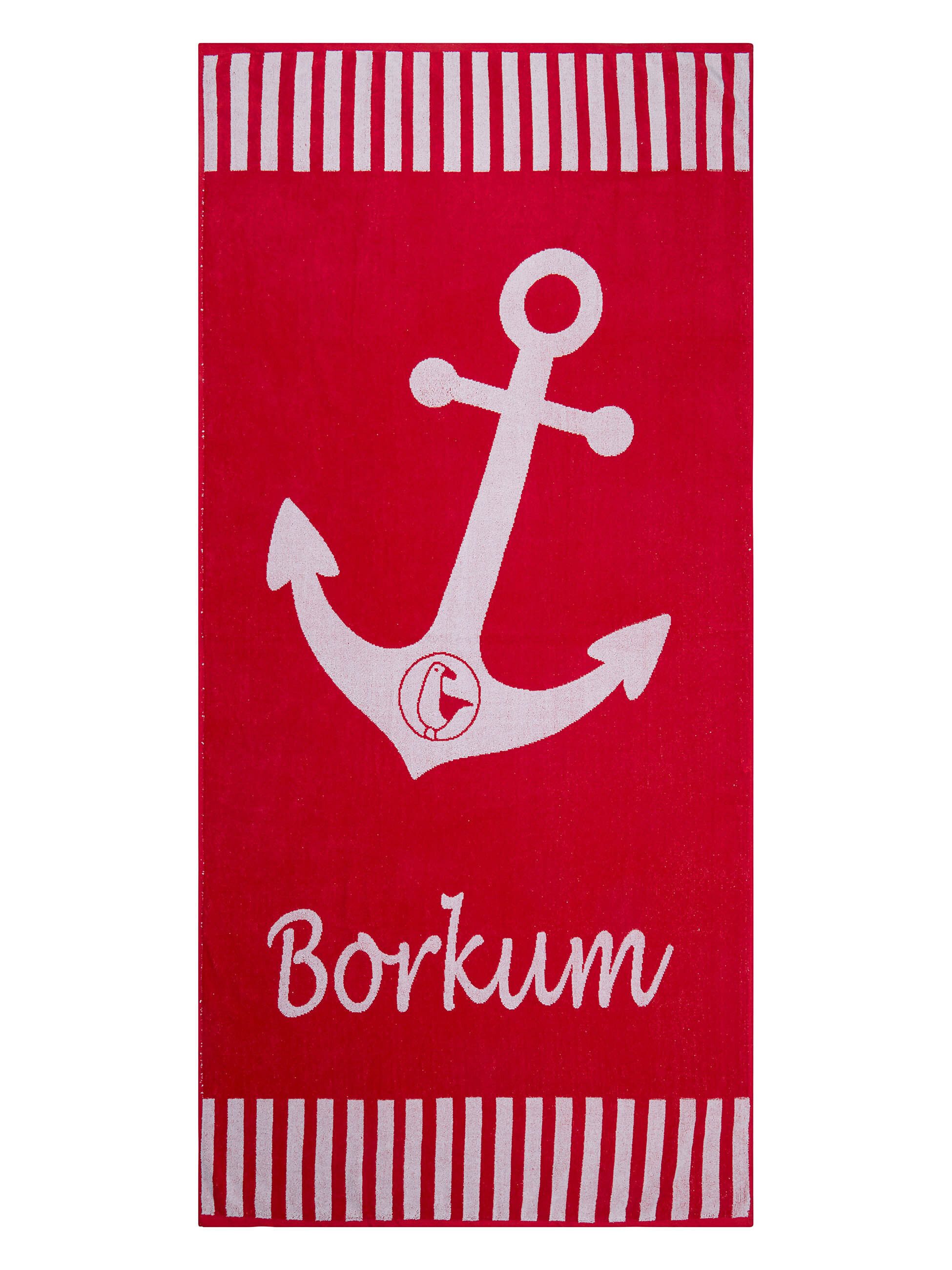 Schietwetter Strandtuch Unisex Strandhandtuch "Borkum" 180x88cm, günstig online kaufen