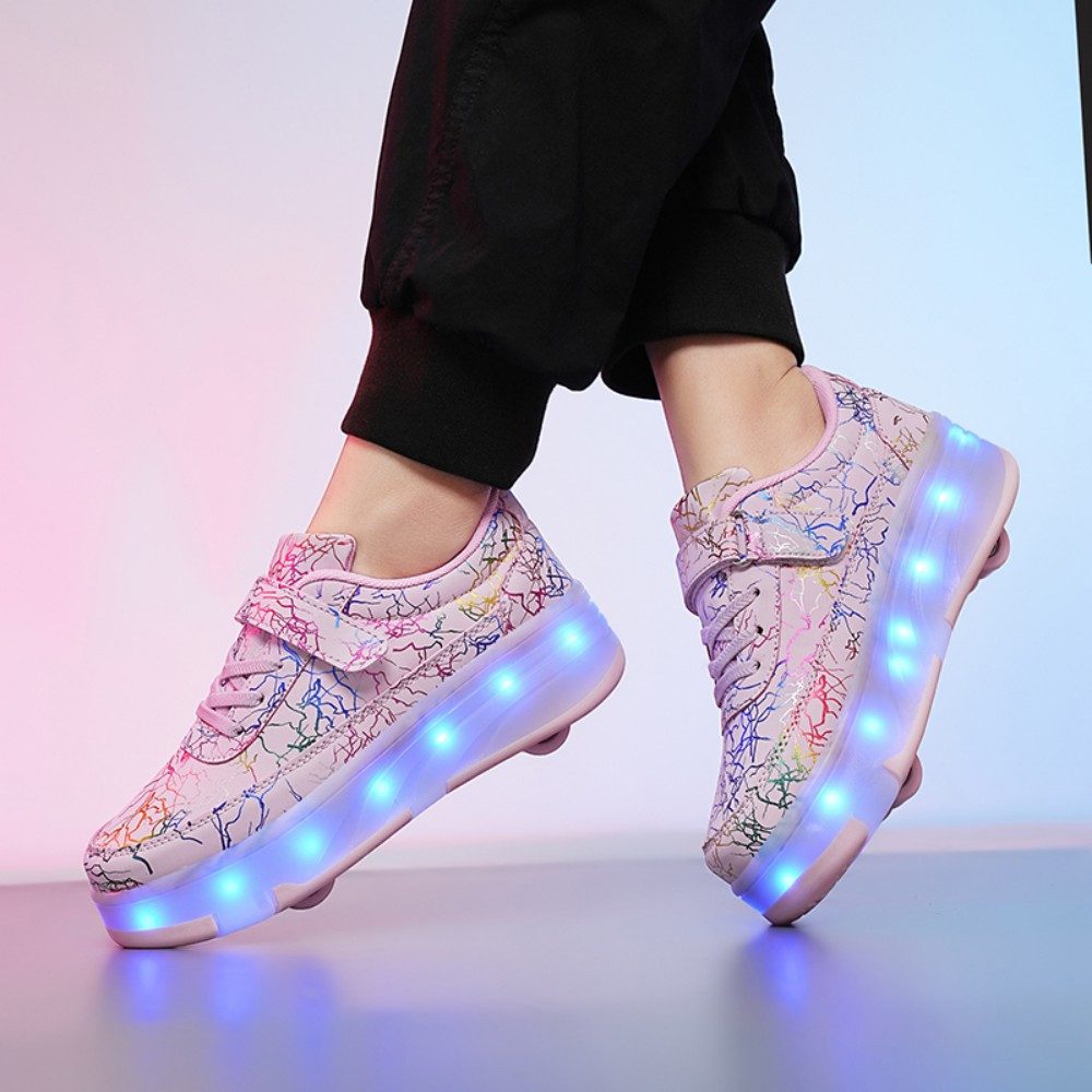 HUSK'SWARE Rollschuhe, (1 Paar, Effektive Stoßdämpfung und verschleißfestes Gummimaterial), Verstecktes Skatesystem mit eingebauten unsichtbaren PU-Rädern