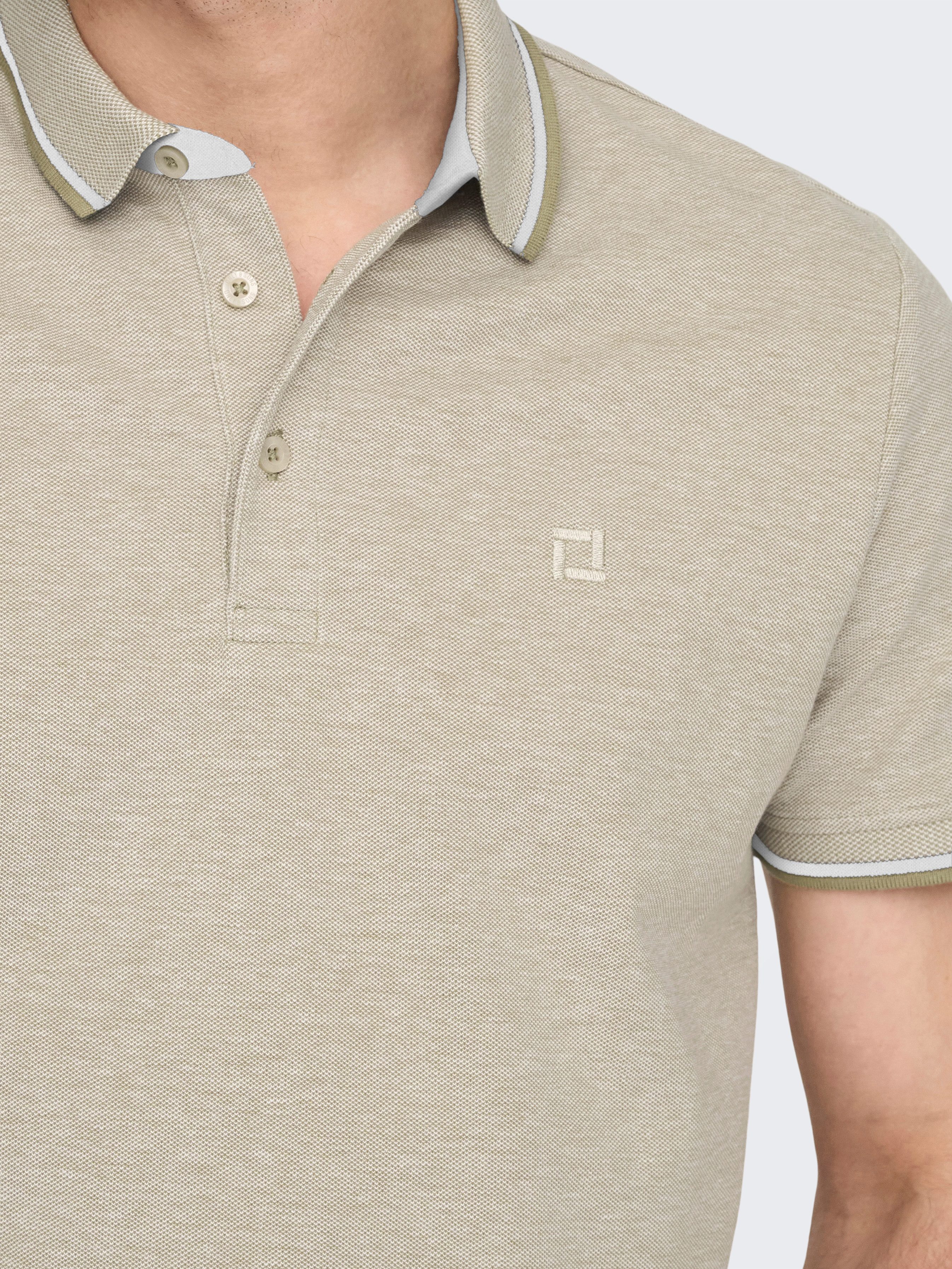 ONLY & SONS Poloshirt ONSFLETCHER SLIM SS POLO NOOS Baumwolle, normal geschnitten – Bild 4 von 5