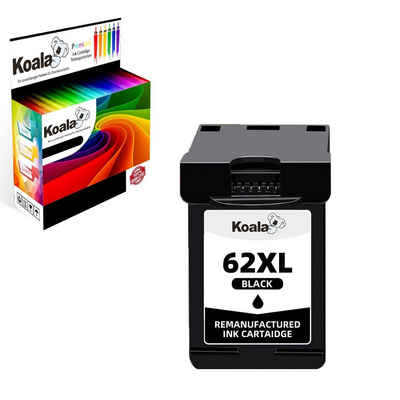 Koala HP 62 XL Schwarz C2P05AE Officejet 5740 HP ENVY 5640 7640 Tintenpatrone (HP 62 XL Druckerpatronen OfficeJet 5740 5742 Envy 5540 5548 5646 5545)