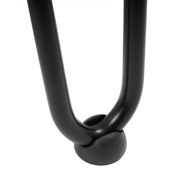 Zelsius Tischbein 4er Set Hairpin Legs, 71 cm, schwarz, 2 Streben Tischbeine