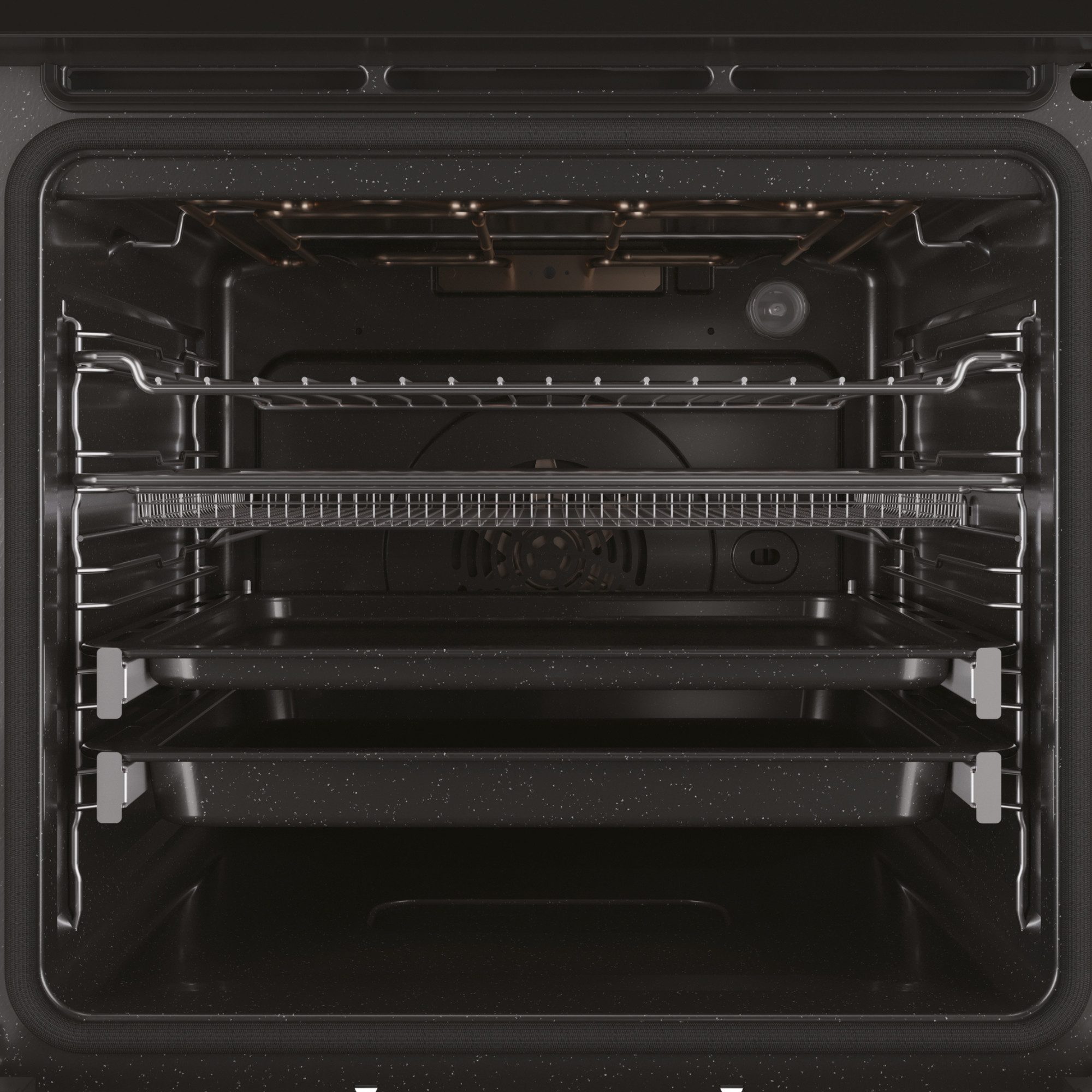 BAUKNECHT Backofen BIK5S DP8F2 ES, Pyrolyse-Selbstreinigung, Heißluftbackofen mit 44 Funktionen, AirFry Funktion, Soft Steam