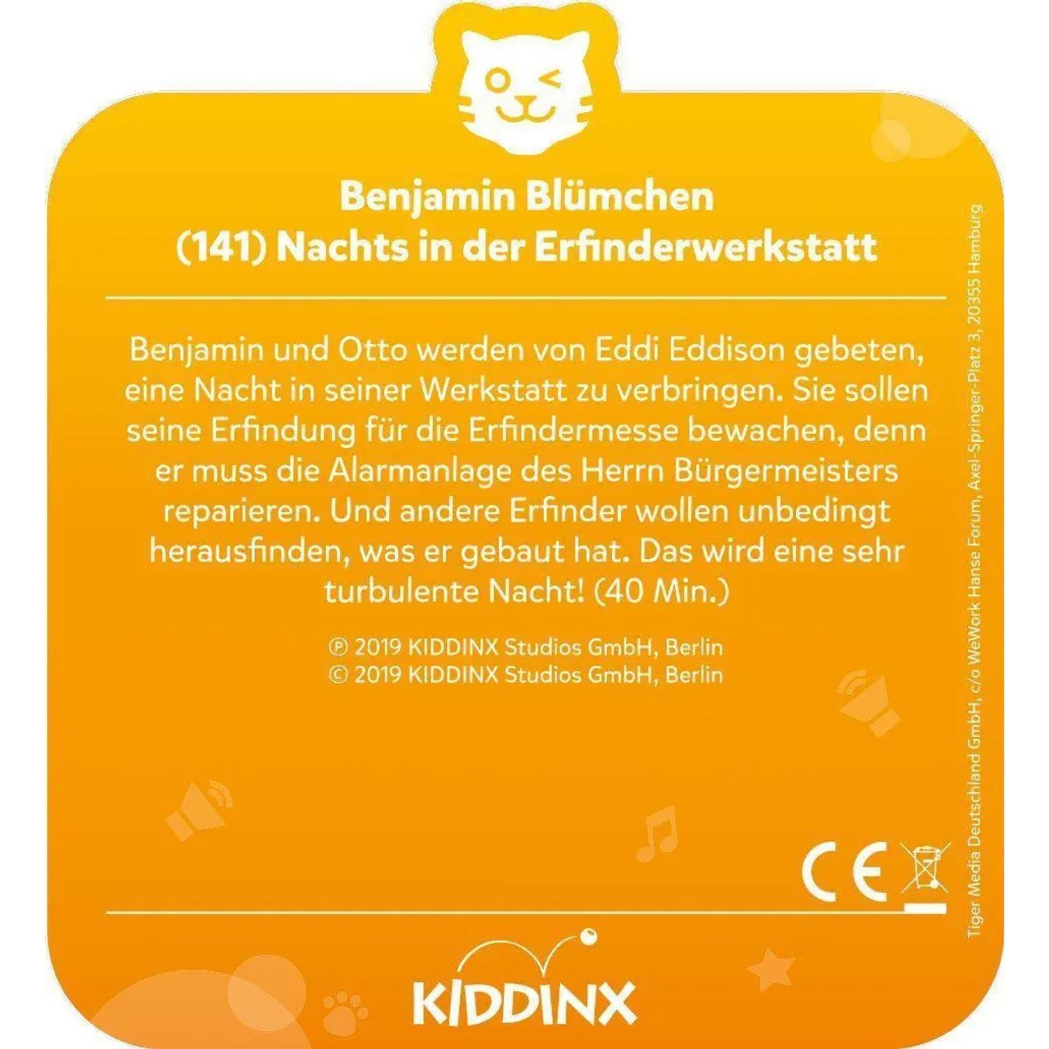 Tiger Media Deutschland GmbH Hörspiel tigercard - Benjamin Blümchen - Folge 141: Nachts in der...