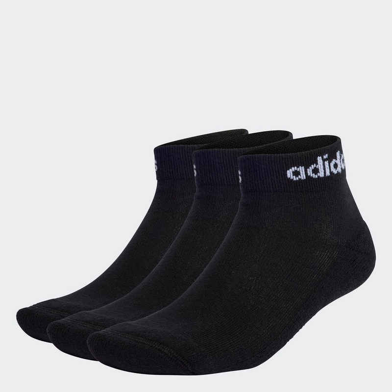 adidas Performance Sportsocken LINEAR CUSHIONED ANKLE SOCKEN, 3 PAAR (3-Paar)