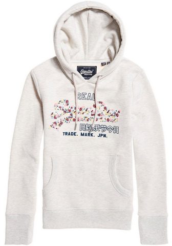 SUPERDRY Байка с капюшоном »V LOGO FLORAL...