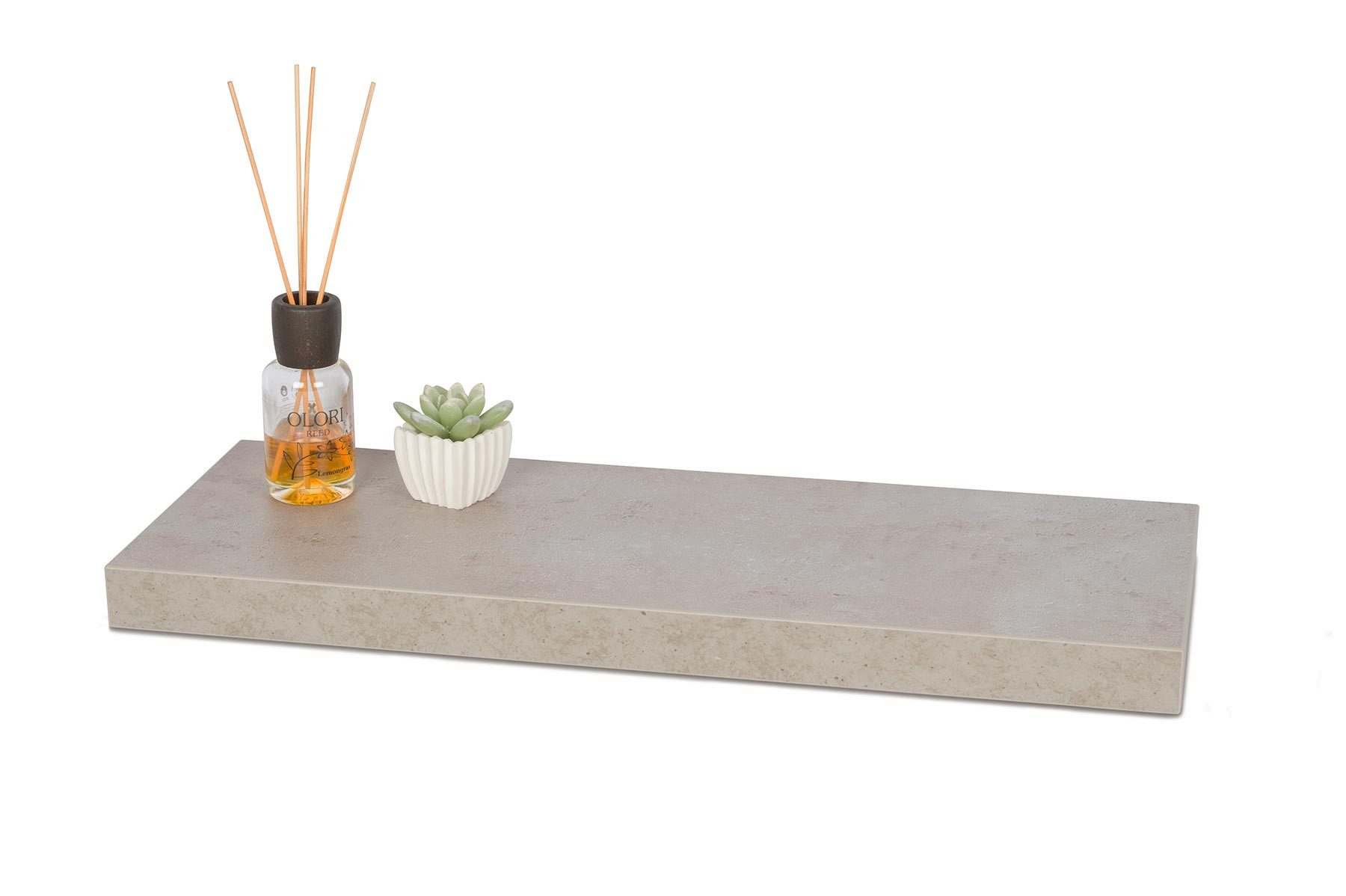 Levandeo® Wandregal, Wandboard Bobby 60cm Betonoptik günstig online kaufen